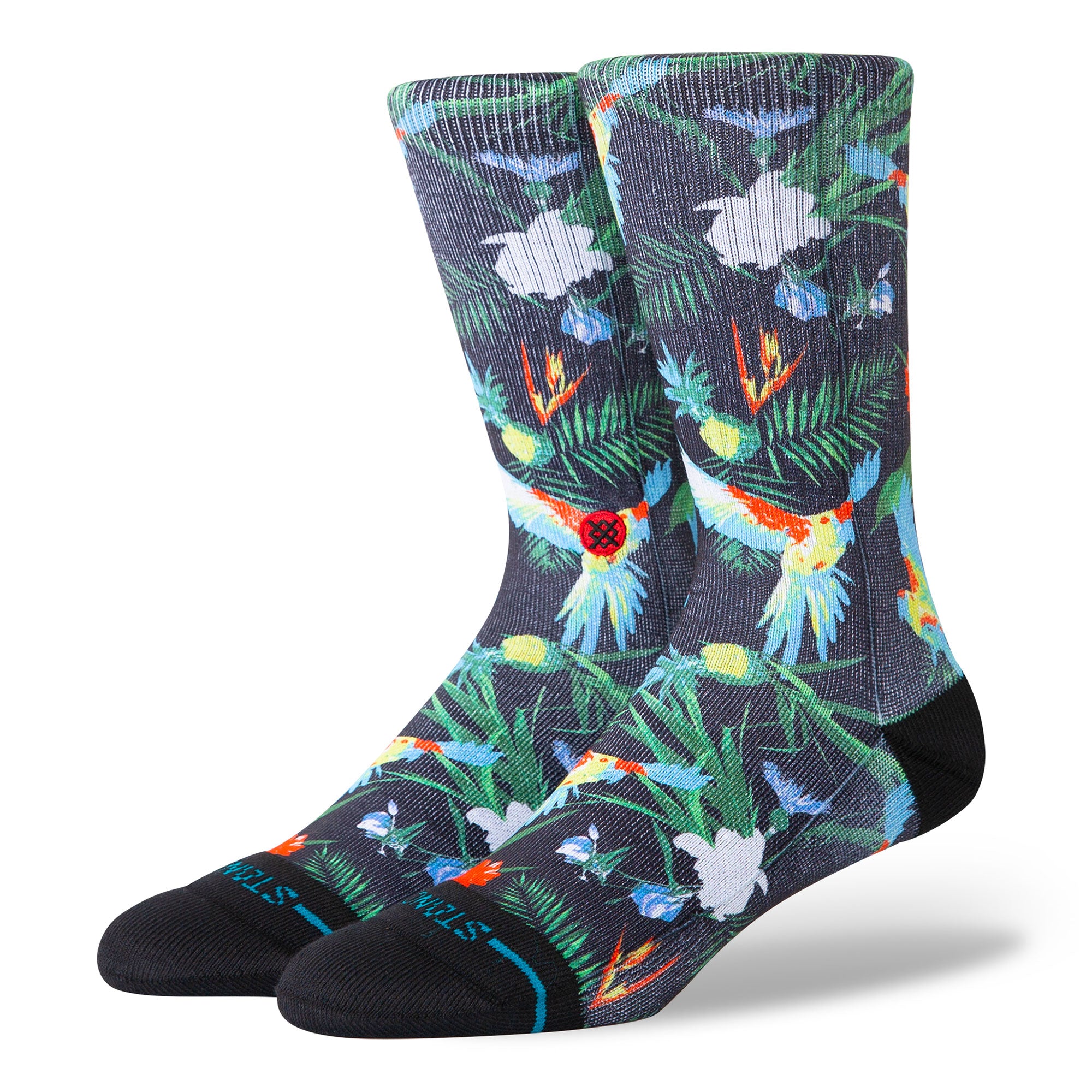 Stance Bird Cage Crew Socks Black Socks A556B24BIR-BLK | Overkill