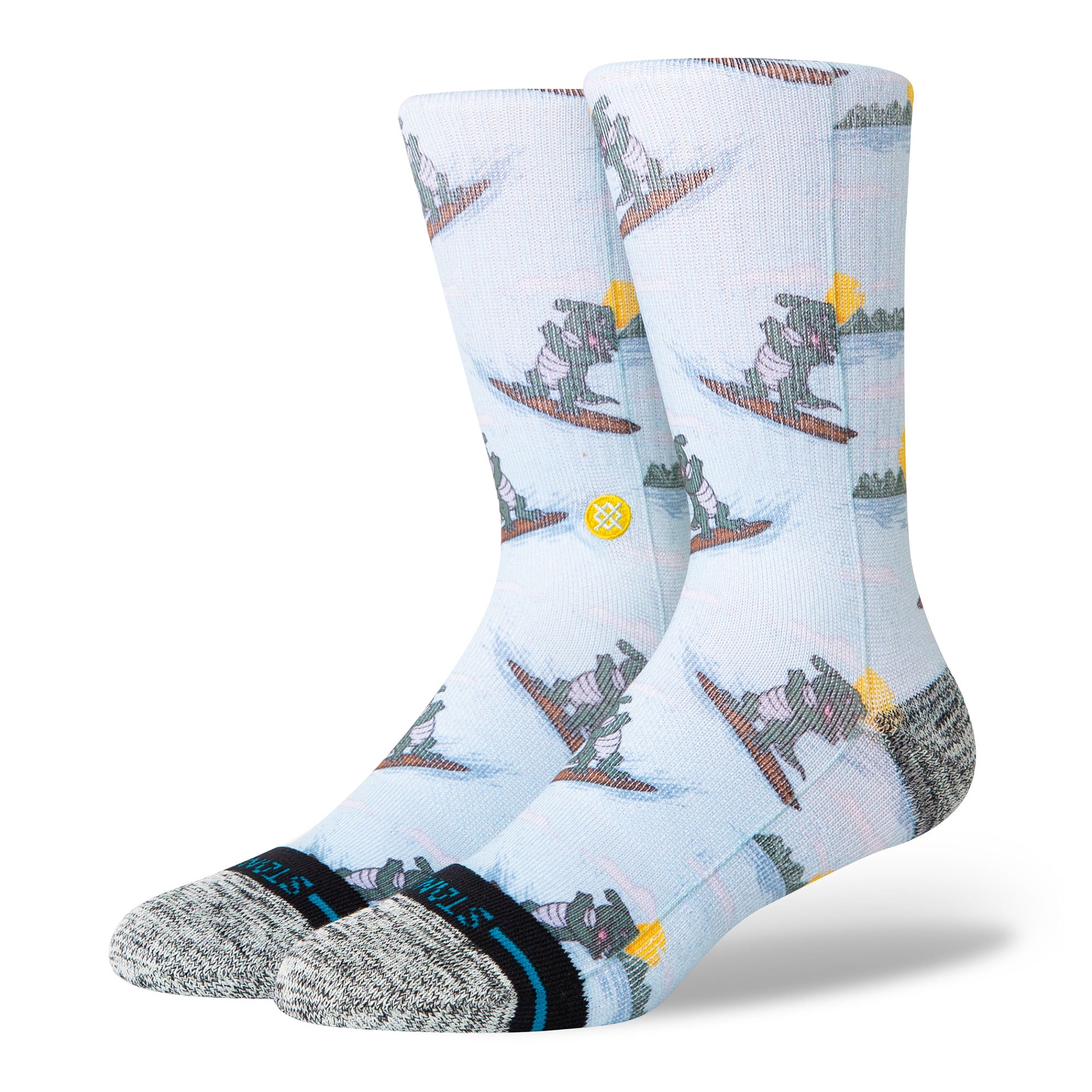 Stance Later Gator Crew Socks Light Blue Socks A556B24LAT-LBL | Overkill