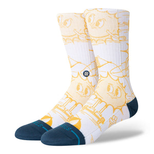 Stance Sonnys Crew Socks Yellow Socks A556B24SON-YEL | Overkill