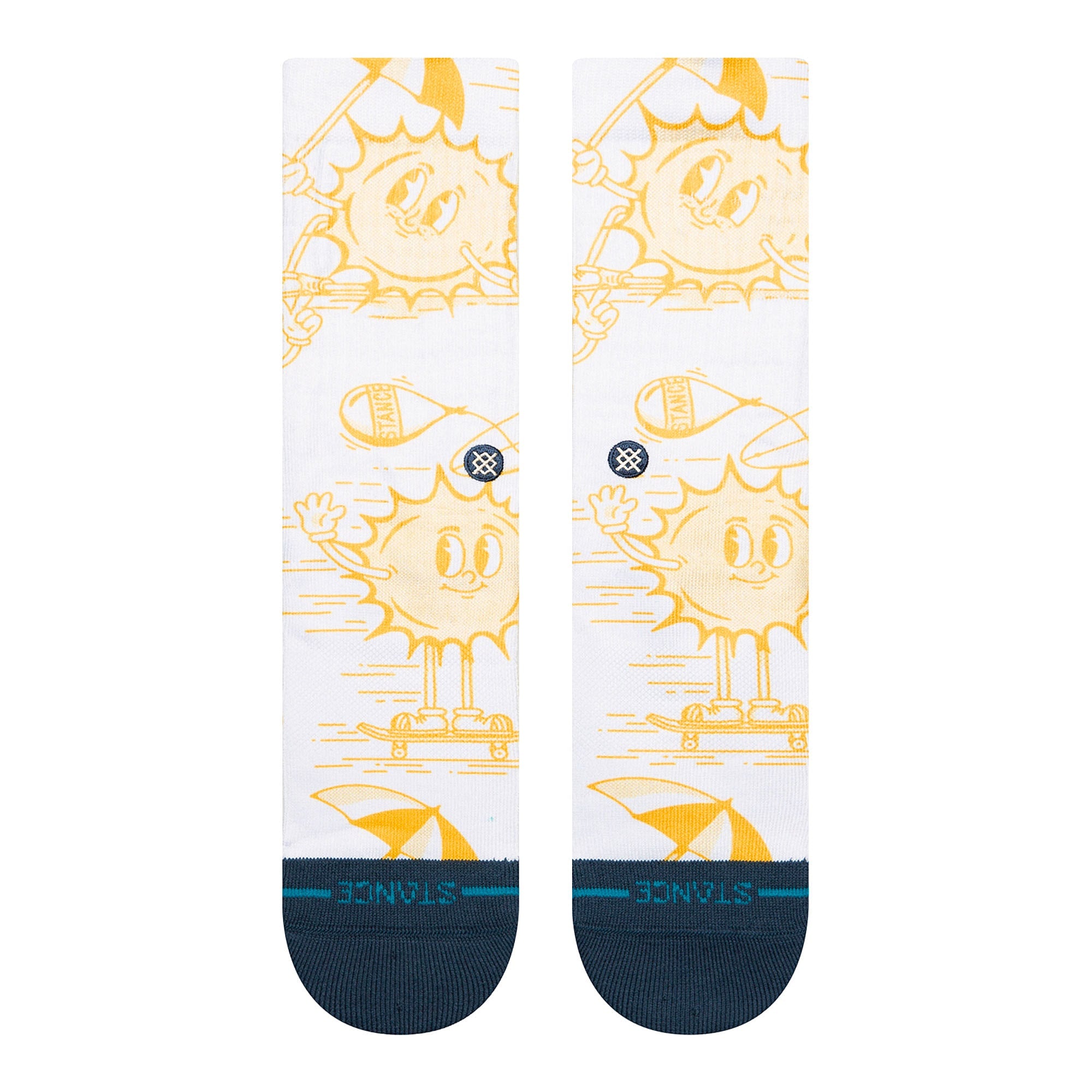 Stance Sonnys Crew Socks Yellow Socks Close-up | Overkill