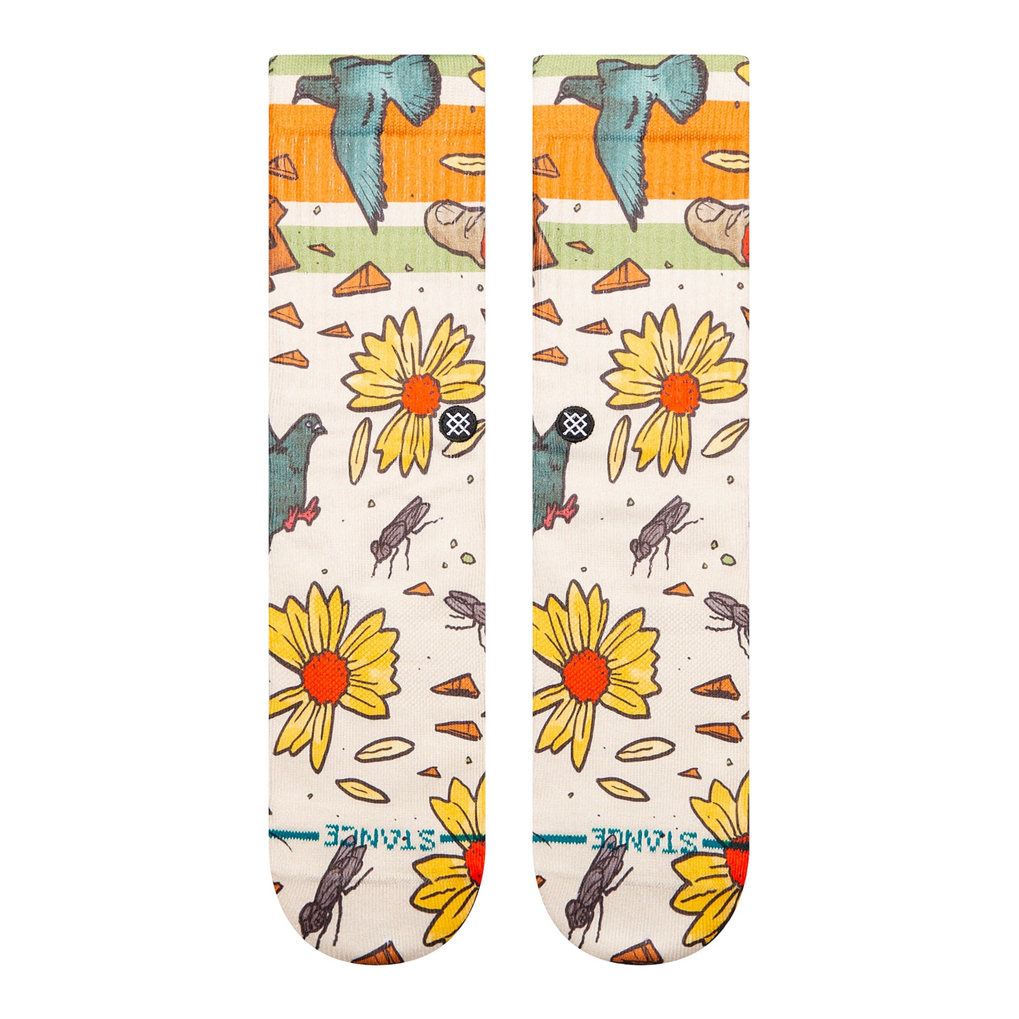 Stance Trashed Socks Off White Socks Close-up | Overkill