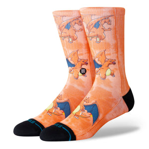 Stance Charizard Crew Socks Orange Socks A556B26CHA-ORA | Overkill
