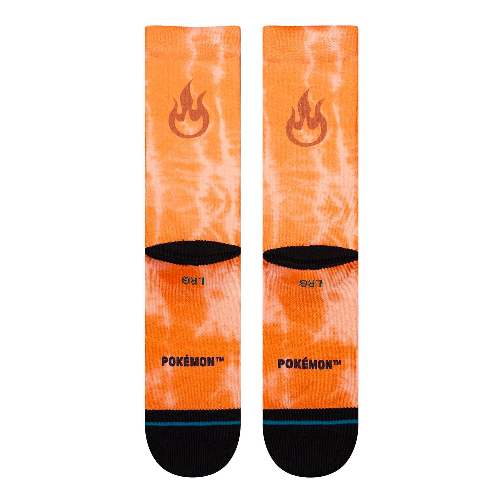 Stance Charizard Crew Socks Orange Socks A556B26CHA-ORA Close-up | Overkill