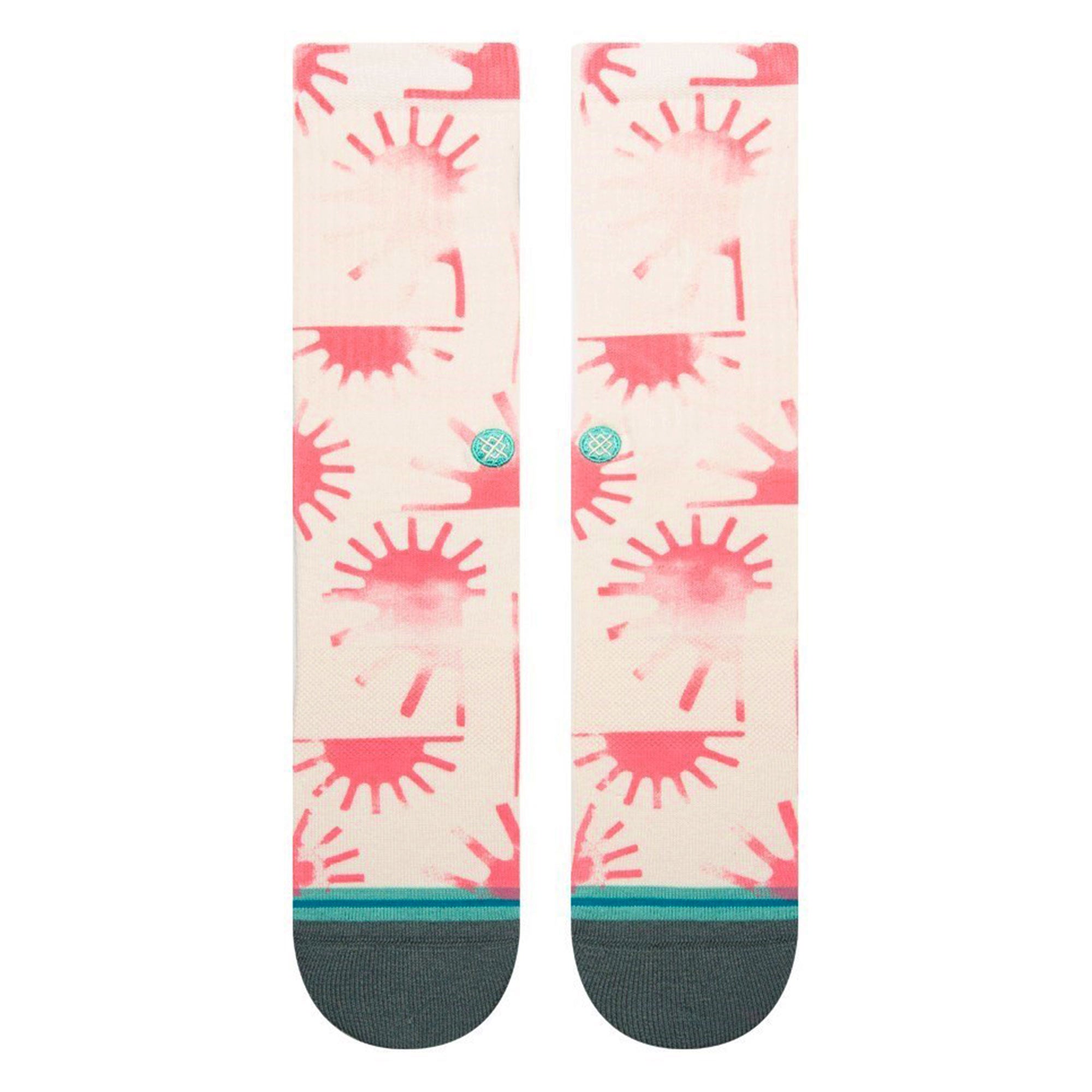 Stance Raydiant Socks Coral Socks Close-up | Overkill