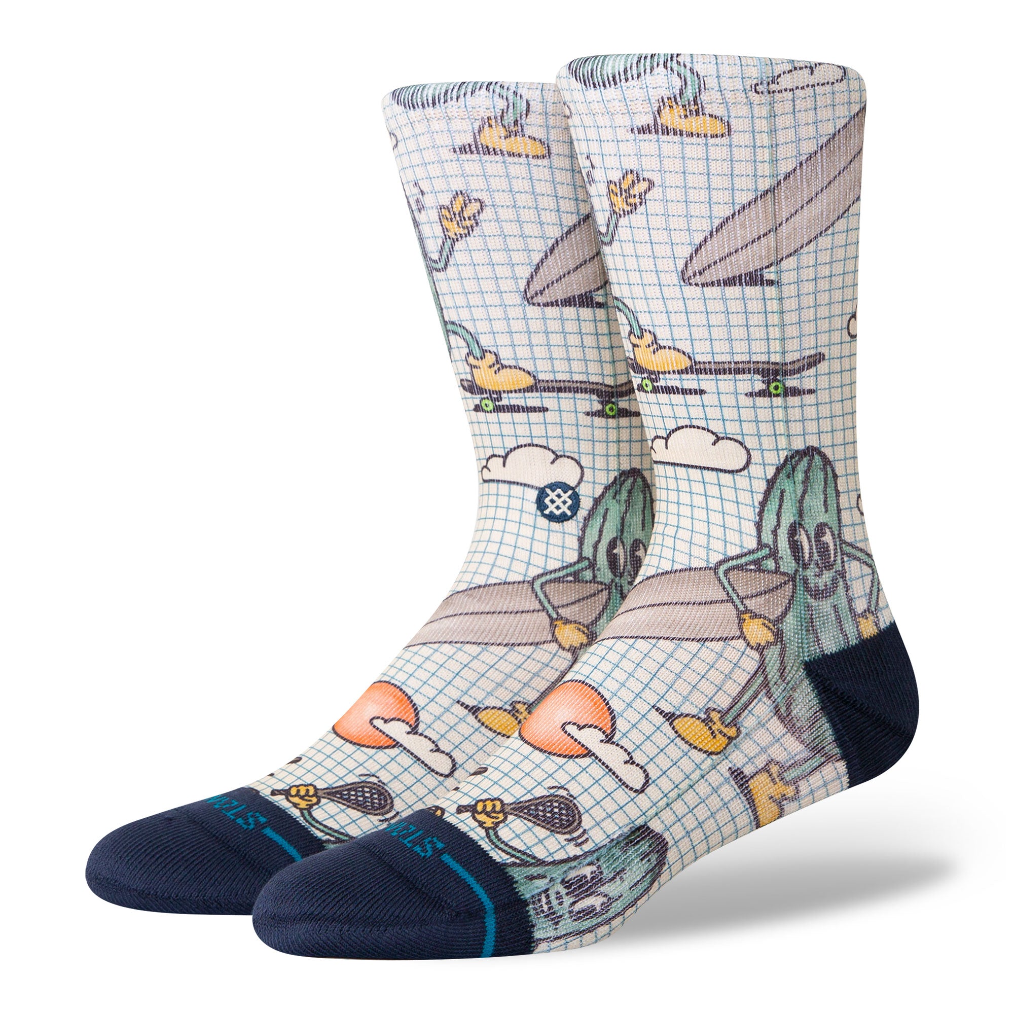 Stance Feeling Pickled Crew Socks Cream Socks A556C24FEE-CRM | Overkill