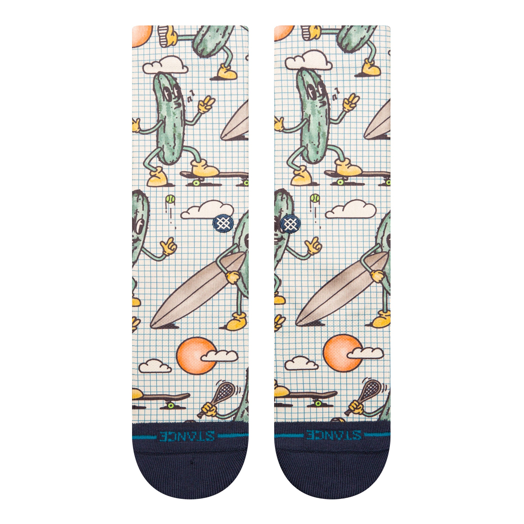 Stance Feeling Pickled Crew Socks Cream Socks A556C24FEE-CRM Detailfoto | Overkill