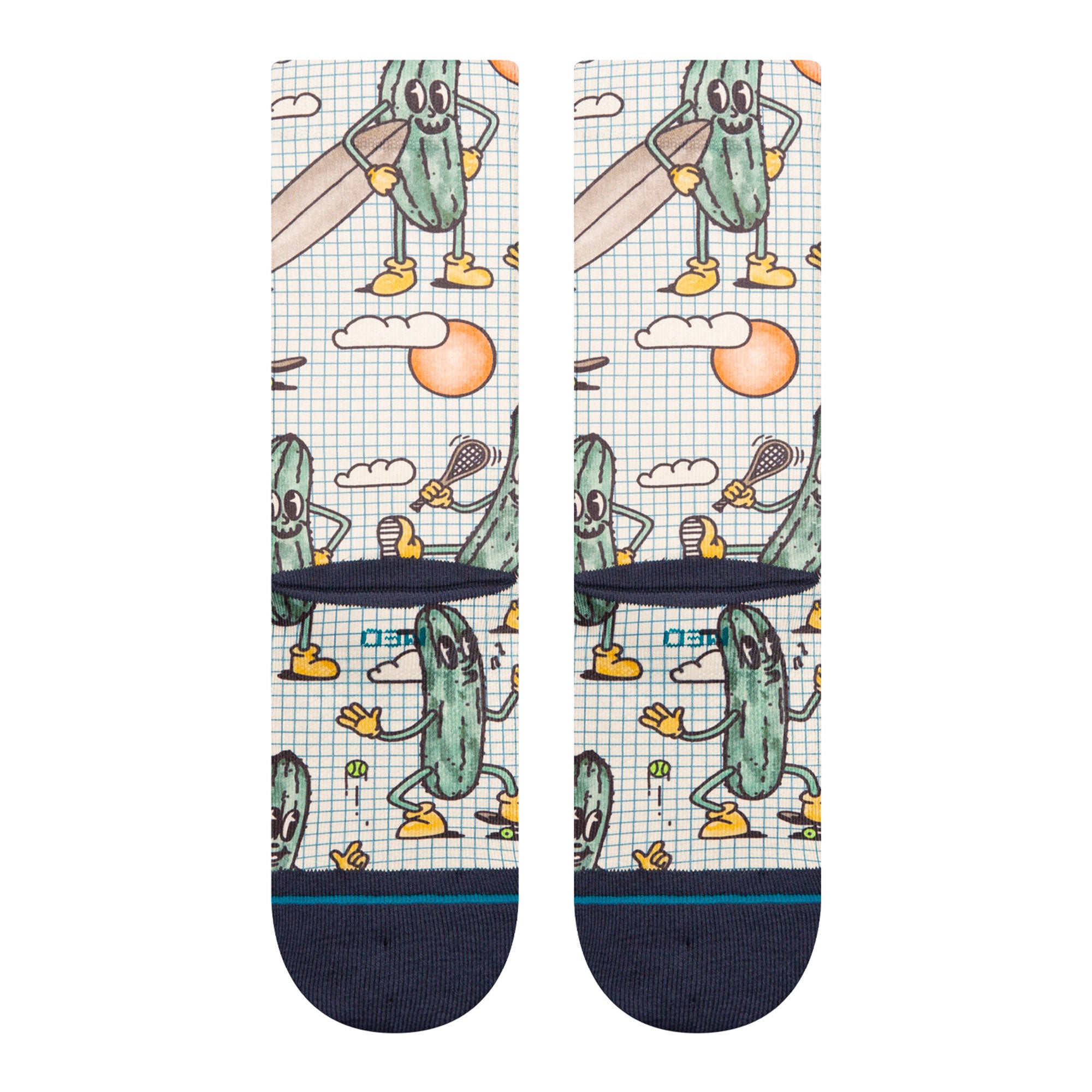 Stance Feeling Pickled Crew Socks Cream Socks A556C24FEE-CRM Close-up | Overkill