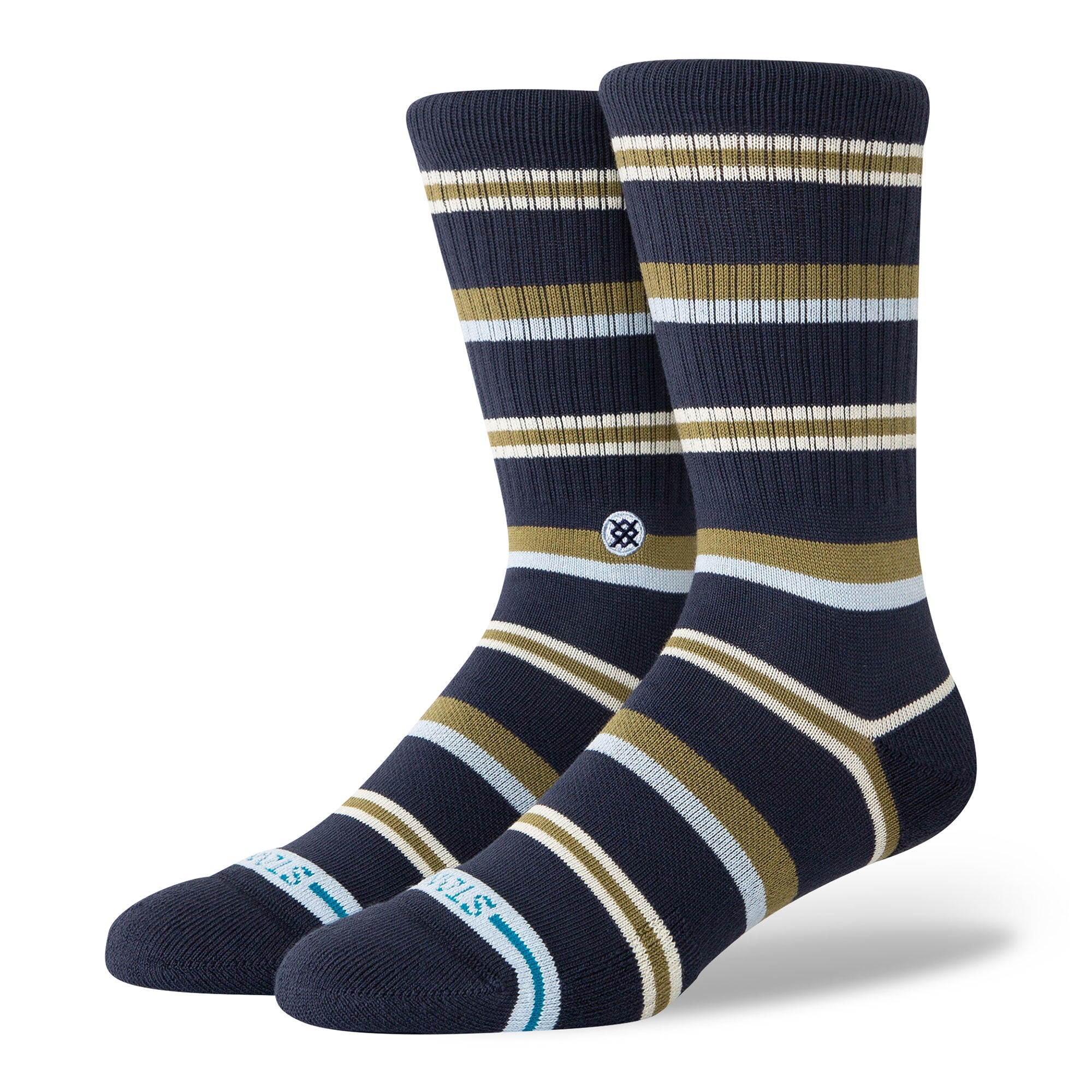 Stance Hudson Crew Socks Navy Socks A556C24HUD-NVY | Overkill