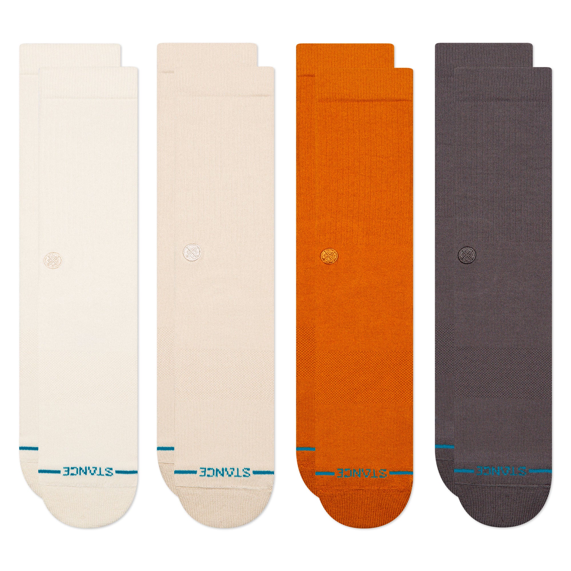 Stance Icon Crew 4 Pack Socks Multicolor Socks M556C24ICP-CVS | Overkill