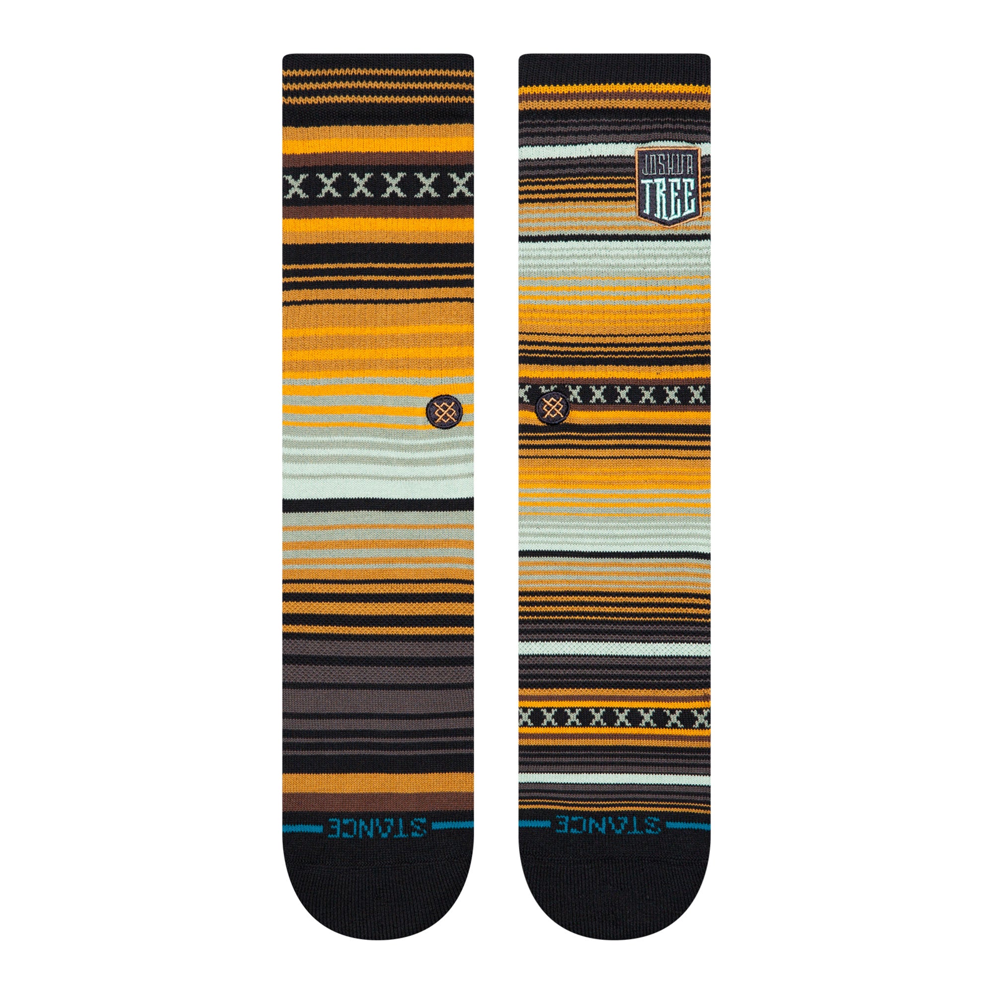 Stance Curren Parks Crew Socks Gold Socks A556C25CUR-GLD Close-up | Overkill