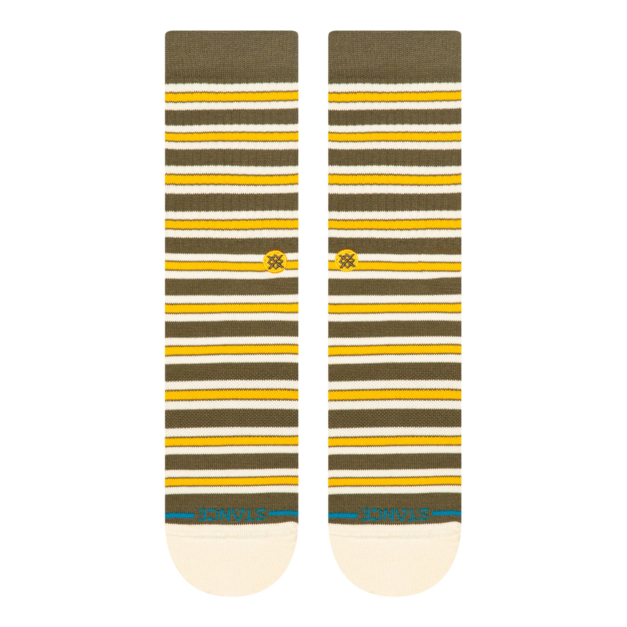 Stance Ollie Crew Socks Olive Socks A556C25OLL-OLV Close-up | Overkill