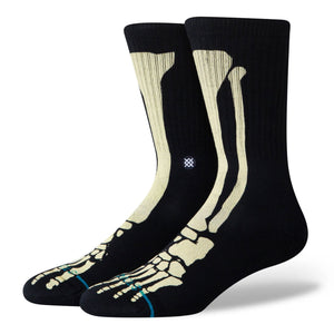 Stance Bones 3 Socks Black Socks A556C26BO3-BLK | Overkill
