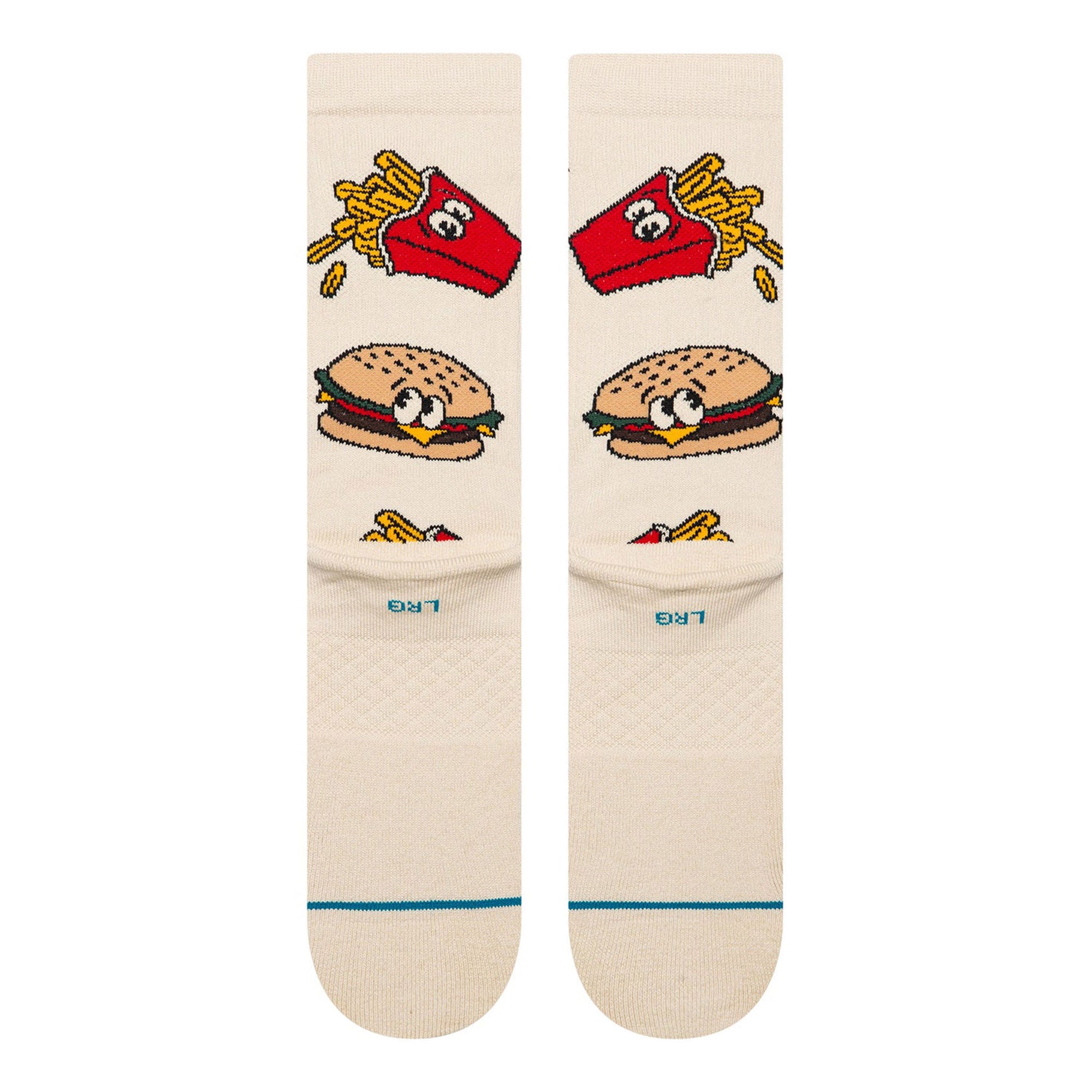 Stance Combo Meal Crew Socks Tan Socks A556C26COM-TAN Close-up | Overkill