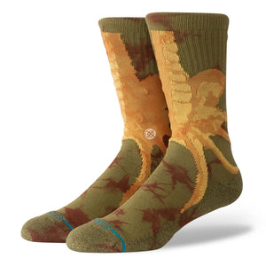 Stance Face Hugger Crew Socks Brown Socks A556C26FAC-BRN | Overkill