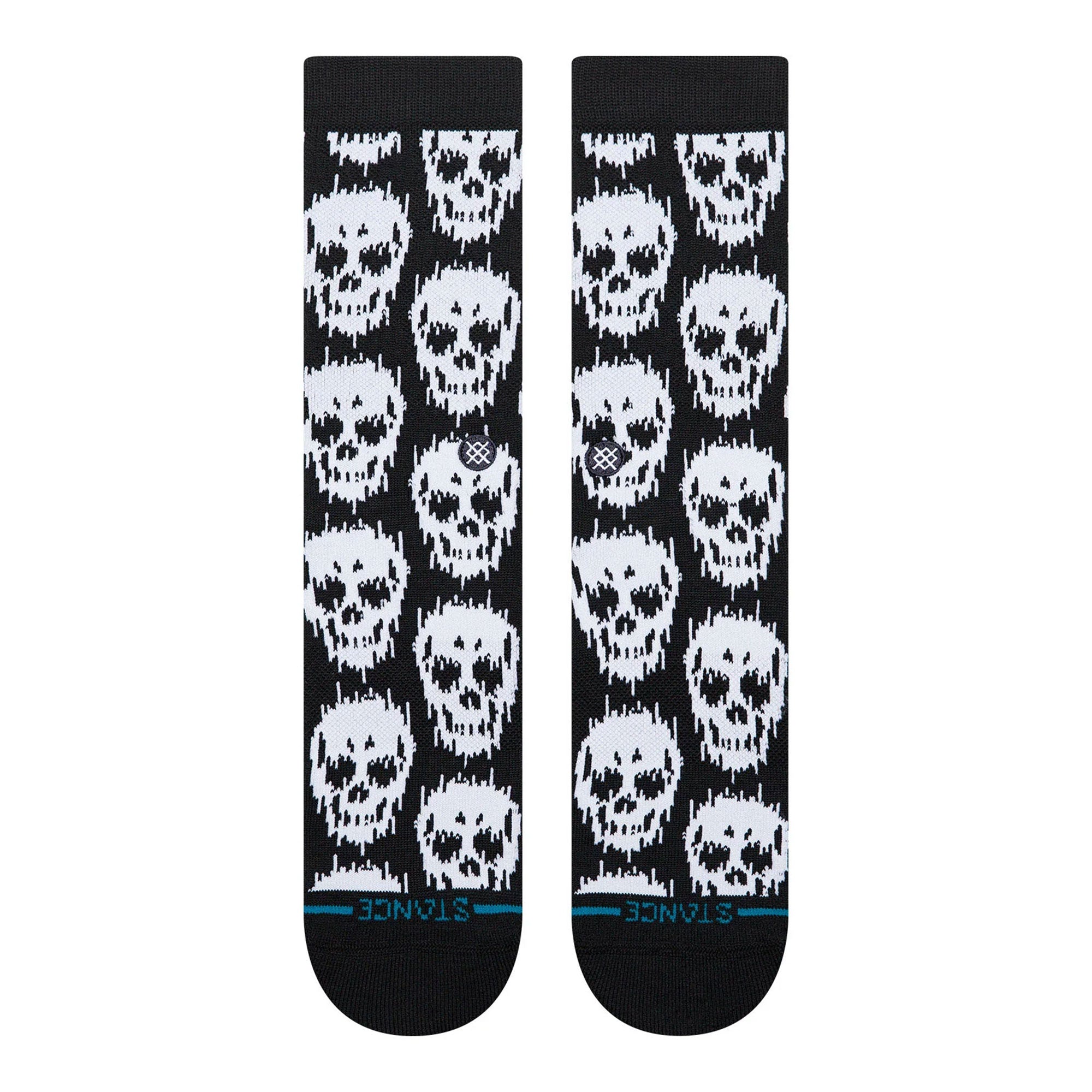 Stance Static Skull Crew Socks Black Socks A556C26STA-BLK Detailfoto | Overkill