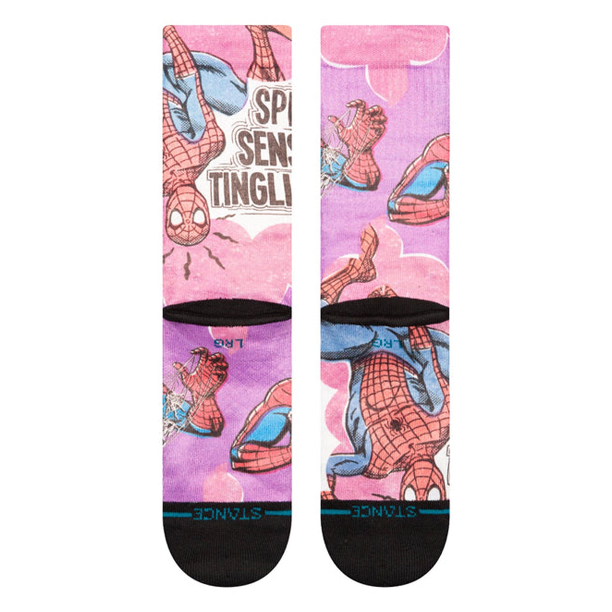 Stance Spidey Senses Socks Magenta Socks Close-up | Overkill