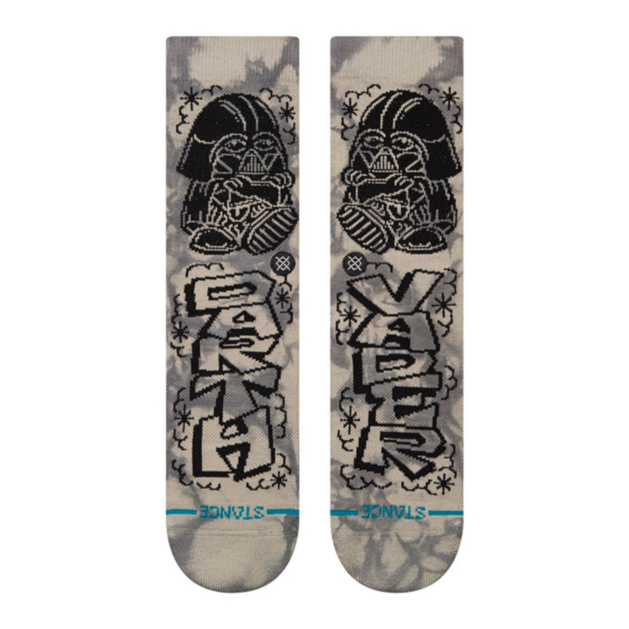 Stance DJ Darth Crew Socks Black Socks Close-up | Overkill
