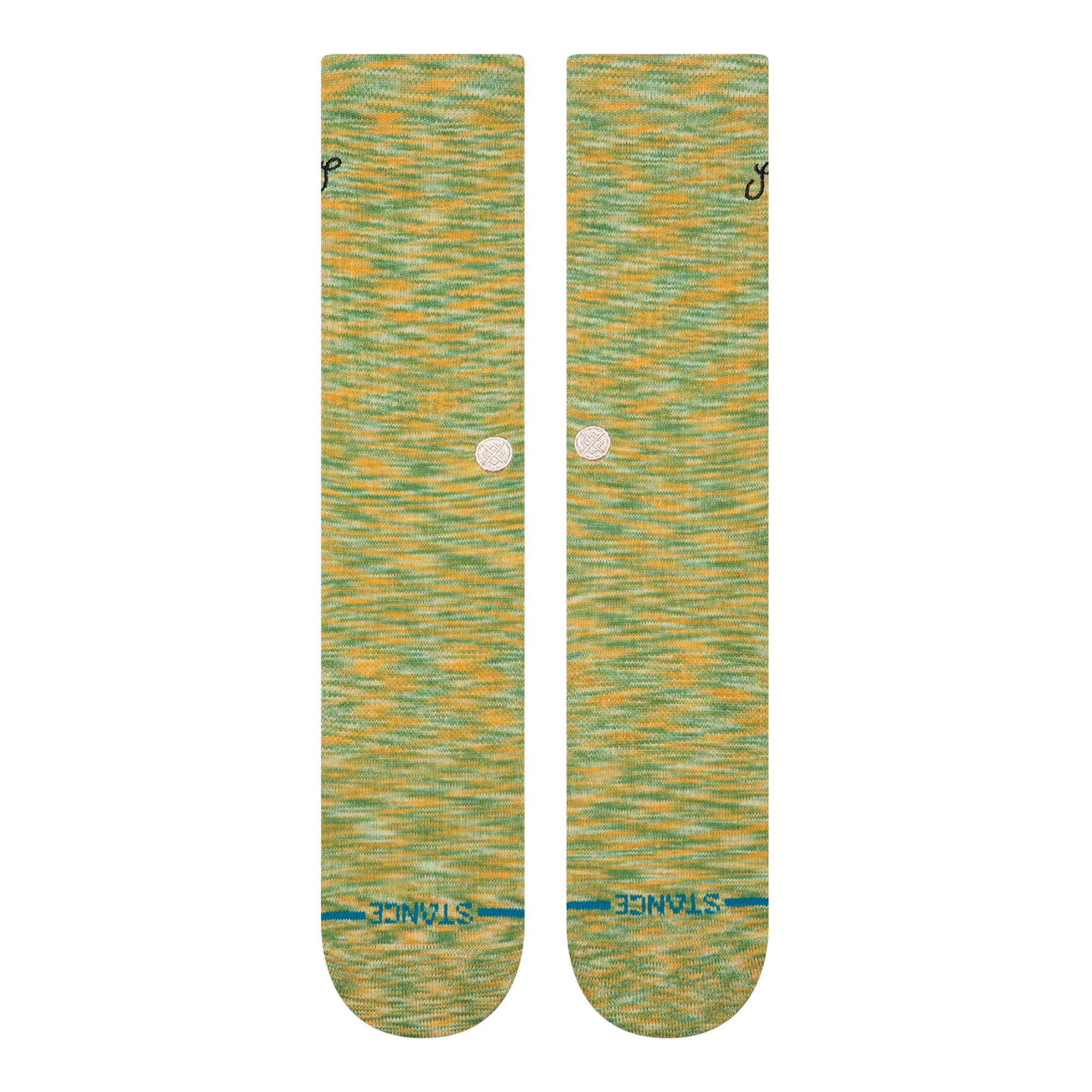 Stance Interstellar Crew Socks Orange Socks A556D25INT-ORA Close-up | Overkill