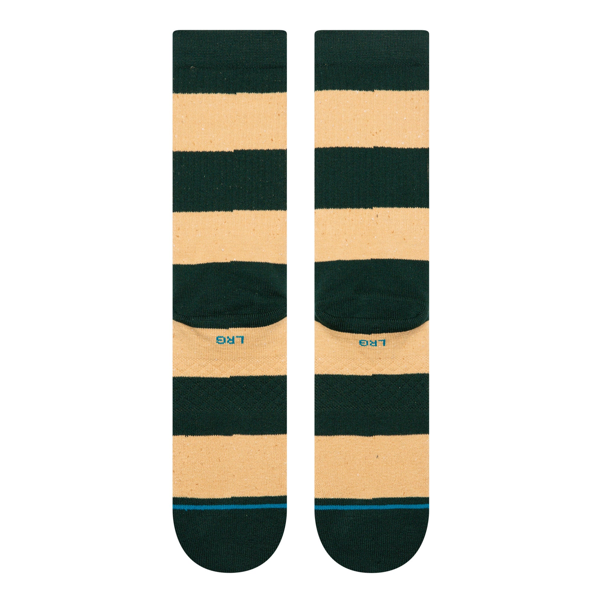 Stance Nep Stripe Crew Socks Pine Socks A556D25NEP-PIN Close-up | Overkill