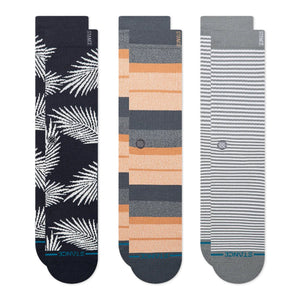 Stance Frond 3 Pack Socks Navy Socks A556D26FRP-NVY | Overkill