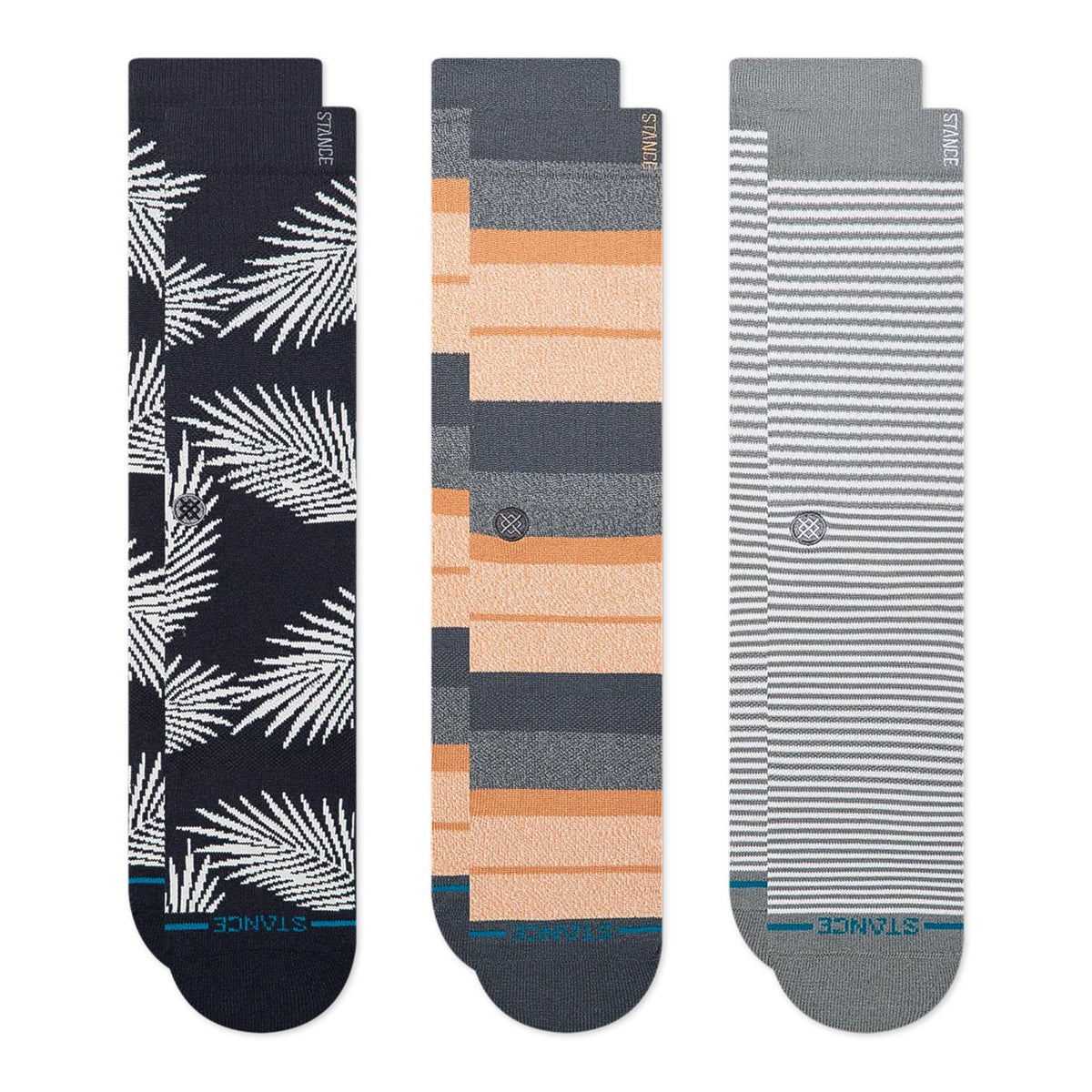Stance Frond 3 Pack Socks Navy Socks A556D26FRP-NVY | Overkill