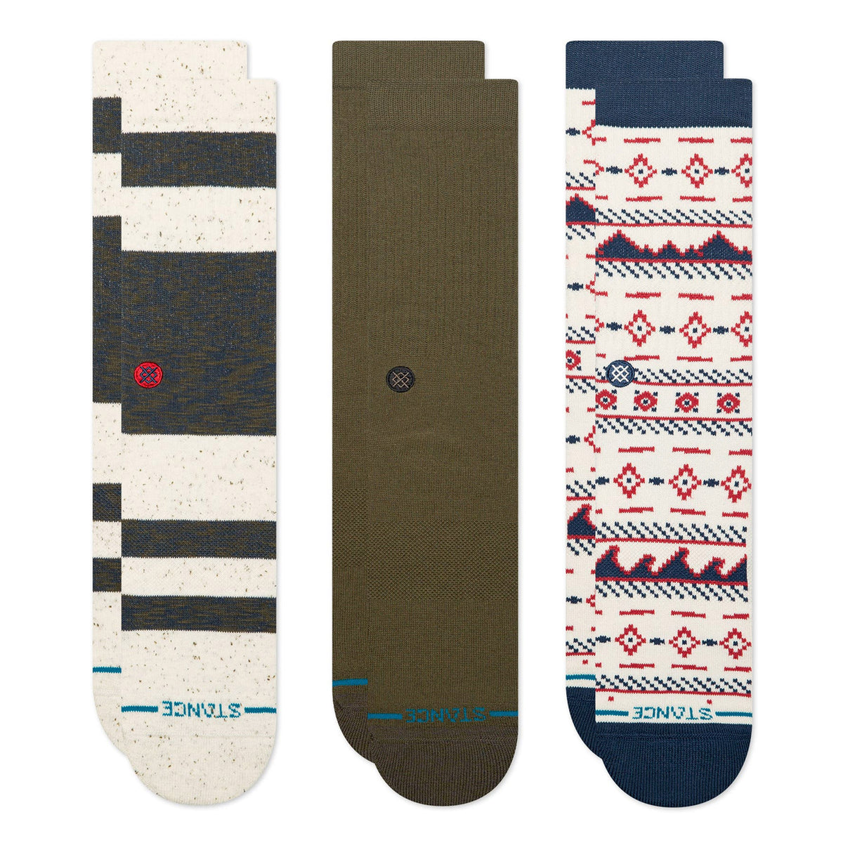 Stance Marine Layer 3 Pack Socks Multi Socks A556D26MAR-NVY | Overkill