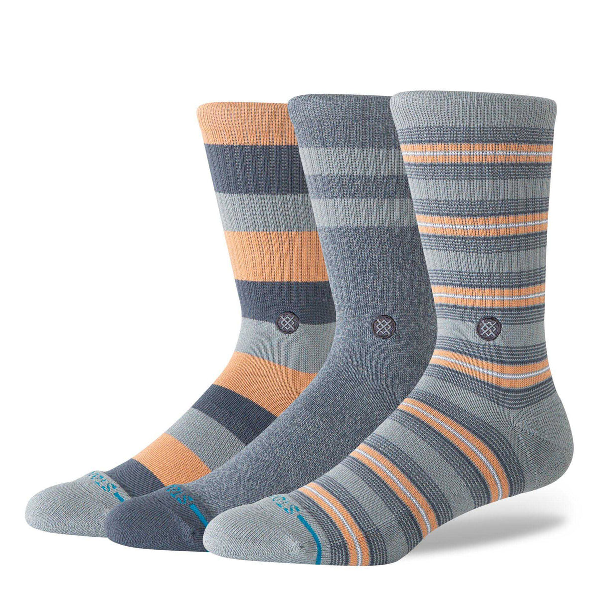Stance Sabot 3 Pack Socks Grey Socks A556D26SAB-GRY Close-up | Overkill