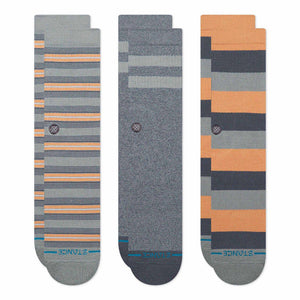 Stance Sabot 3 Pack Socks Grey Socks A556D26SAB-GRY | Overkill