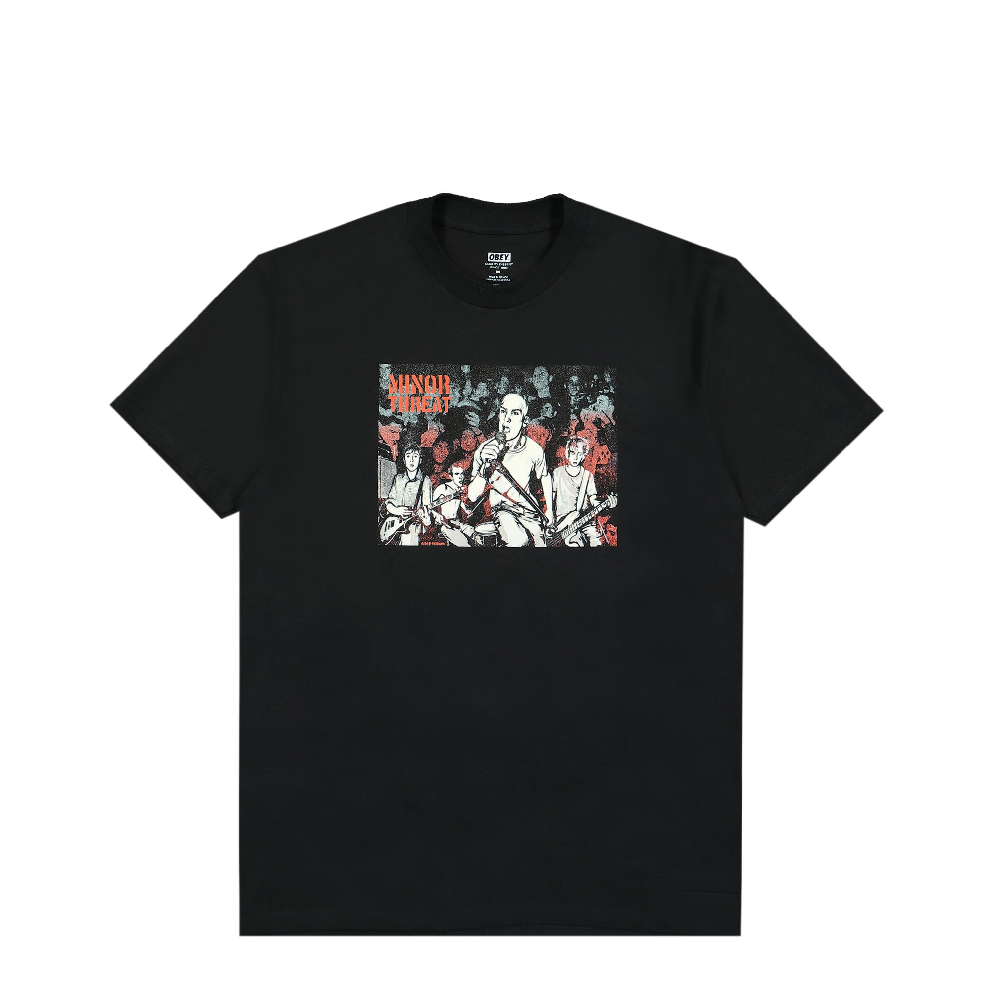 Obey Minor Threat x Obey Gef just A Minor Threat Tee Black T-Shirts 165264039M / Black | Overkill