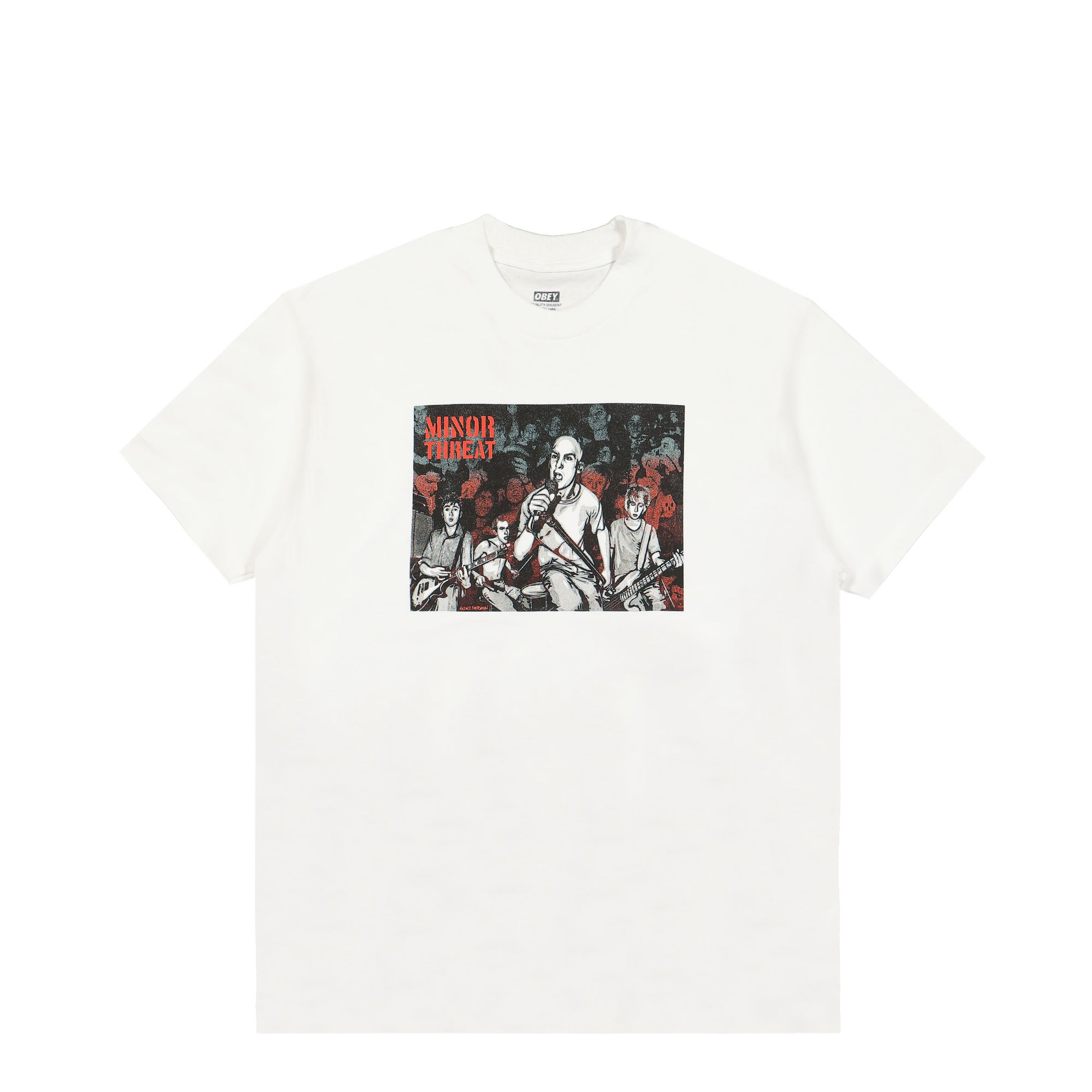 Obey Minor Threat x Obey Gef just A Minor Threat Tee White T-Shirts 165264039M / White | Overkill