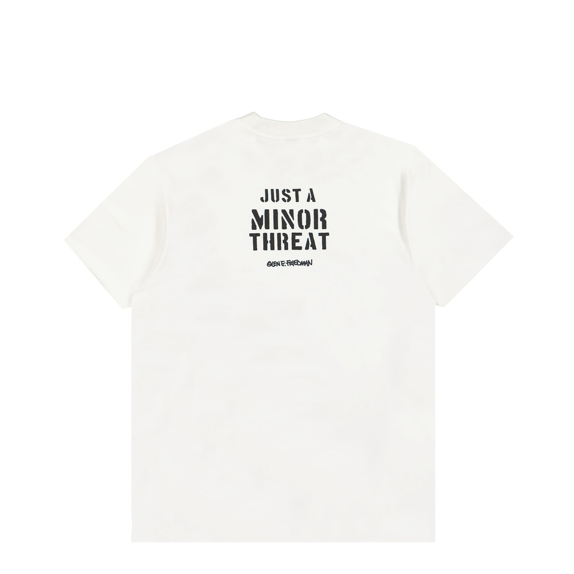 Obey Minor Threat x Obey Gef just A Minor Threat Tee White T-Shirts Close-up | Overkill