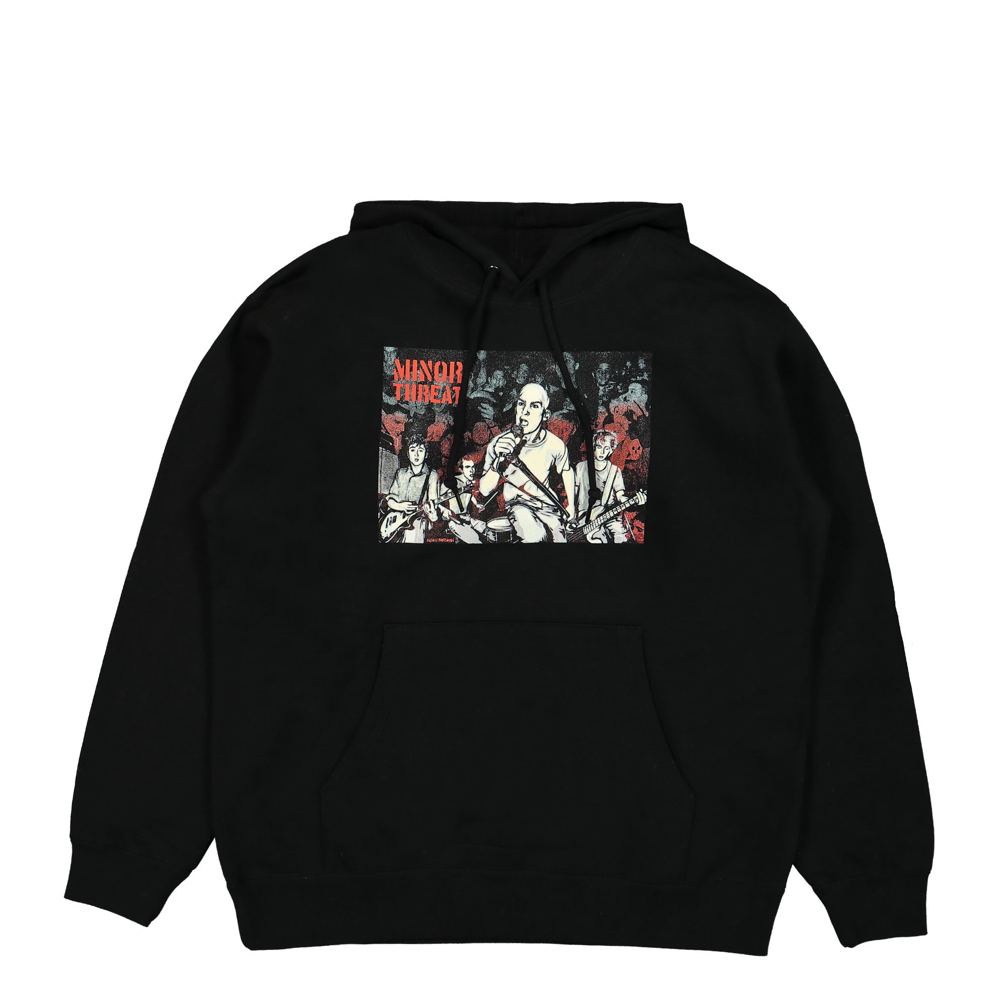 Obey Minor Threat x Obey Gef Just A Minor Threat Hood Black Hoodies 112844039M / Black | Overkill