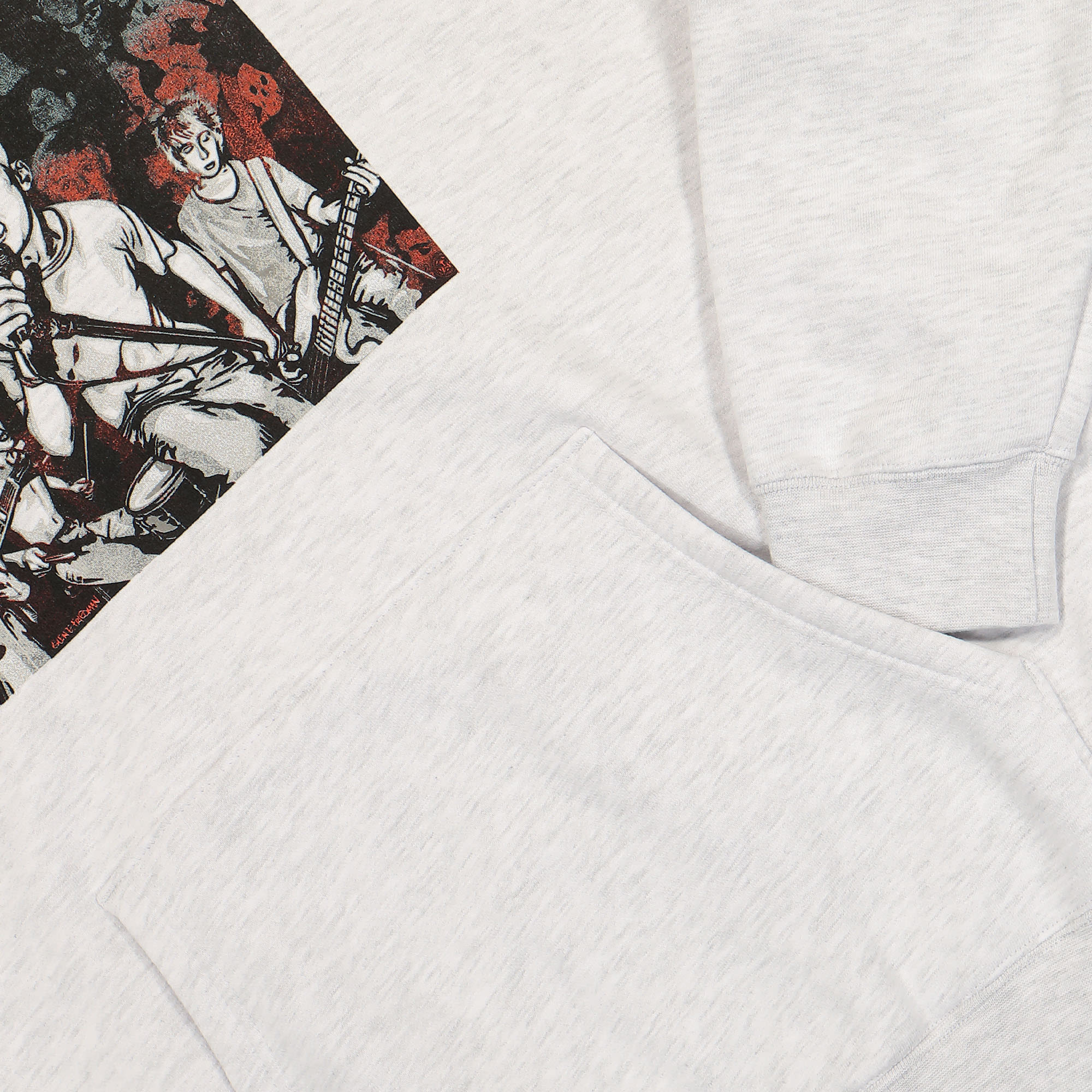 Obey Minor Threat x Obey Gef just A Minor Threat Hood Heather Grey Hoodies Detailfoto | Overkill