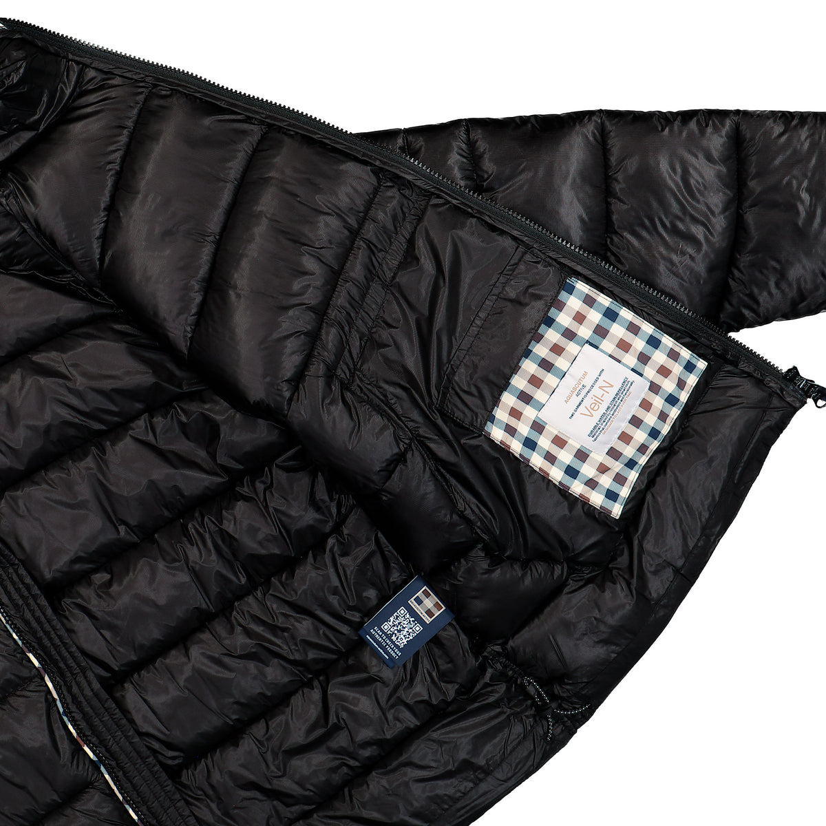 Aquascutum Veil-N Hooded Puffer Black Jackets AA-A006-JK002 16 Detail View 3 | Overkill