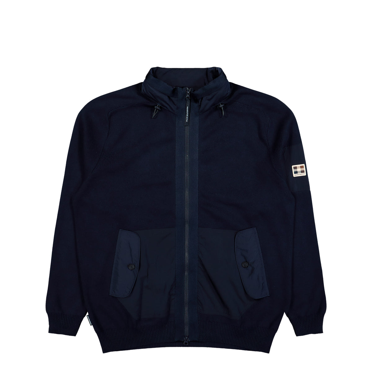 Aquascutum Cotton Knit FZ Sweater Navy Sweater AA-A006-WO001 11 | Overkill