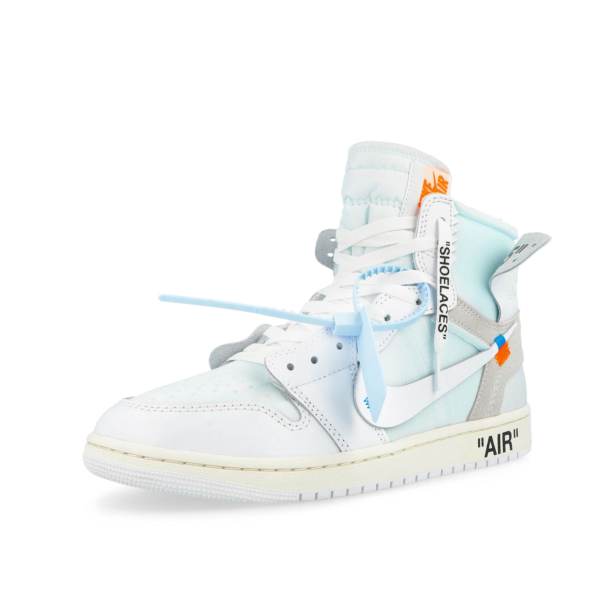V.A.A. x Jordan Air Jordan 1 Retro High OG SP White / White High Top Sneakers AA3834 100 Close-up | Overkill