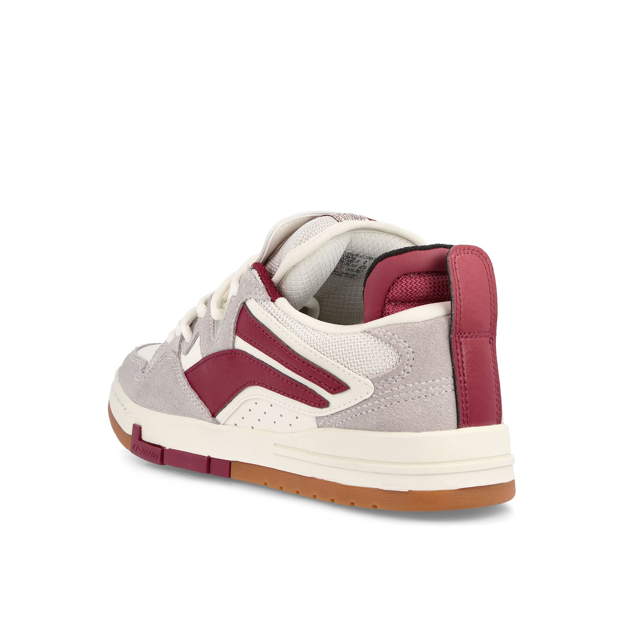 Li-Ning Wave Pro Grey / Beige / Red Low Top Sneakers Material | Overkill