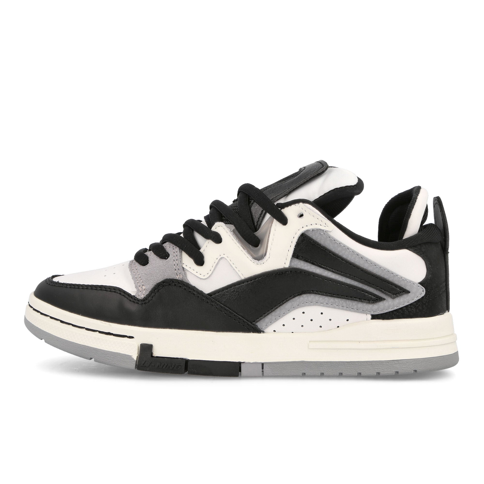 Li-Ning Wave Pro Black / White / Grey Low Top Sneakers AECS063-1 | Overkill