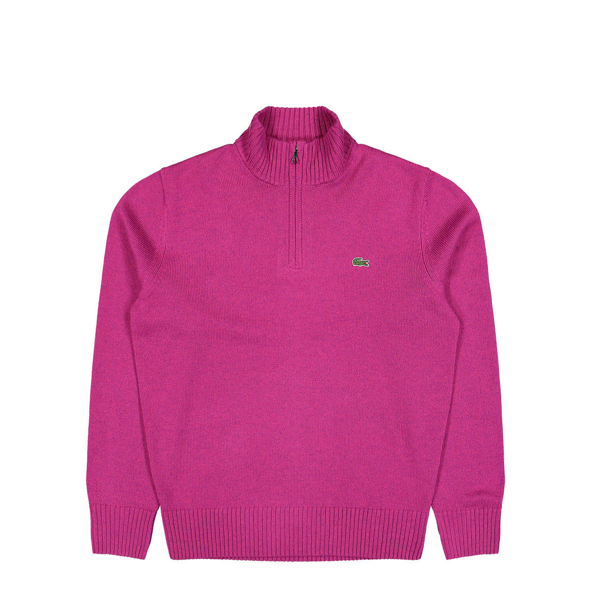 Lacoste Zipped High Neck Wool Sweater Violet Chine Sweatshirt AH3052-00 ZK2 | Overkill