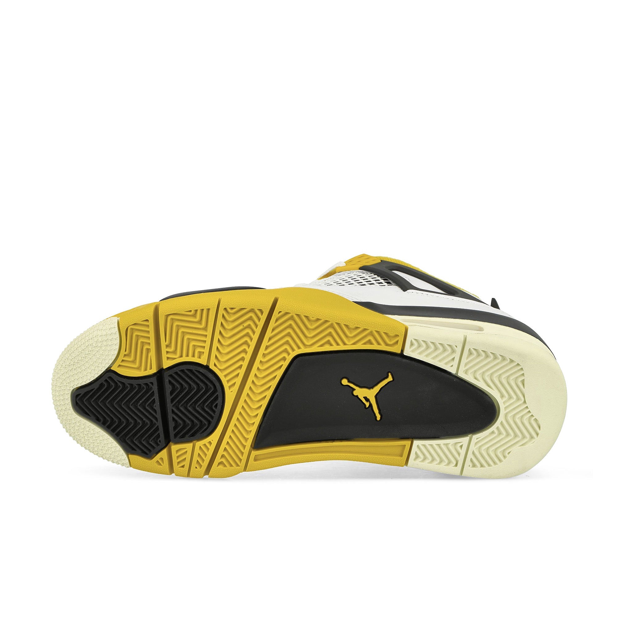 Jordan Wmns Air Jordan 4 Retro White / Coconut Milk - Vivid Sulfur High Top Sneakers Detail View 1 | Overkill