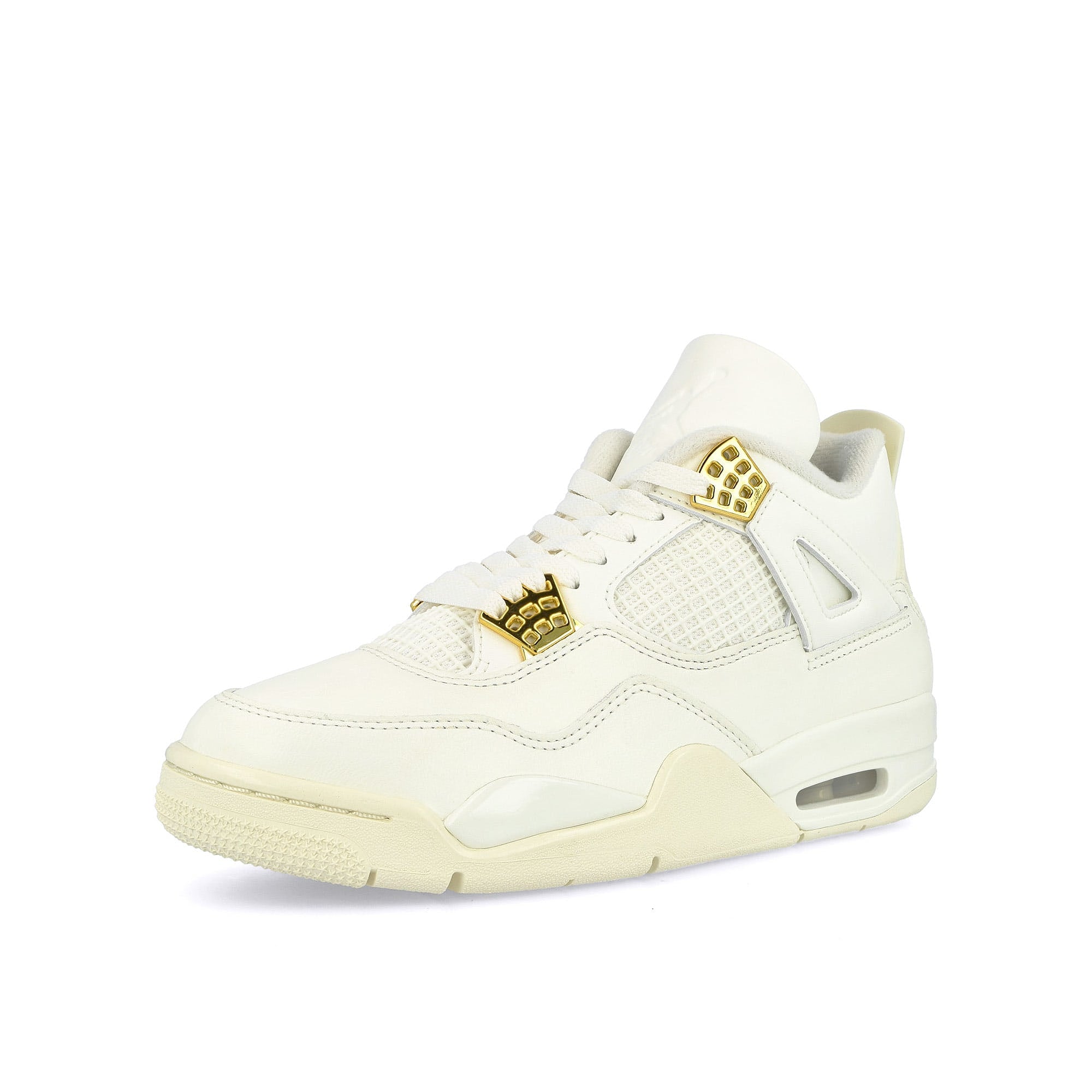 Jordan Wmns Air Jordan 4 Retro Sail / Metallic Gold - Black Detailfoto | Overkill