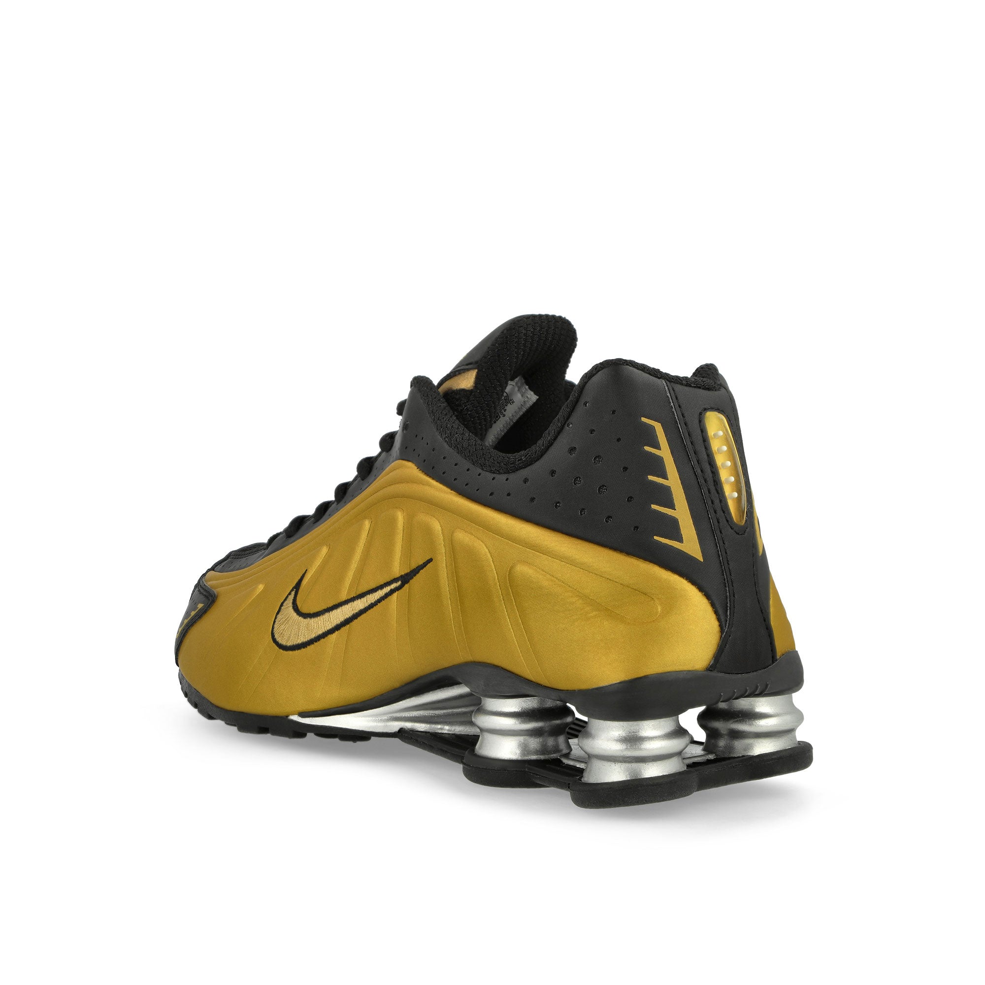 Nike Shox R4 Black / Metallic Gold Low Top Sneakers Material | Overkill
