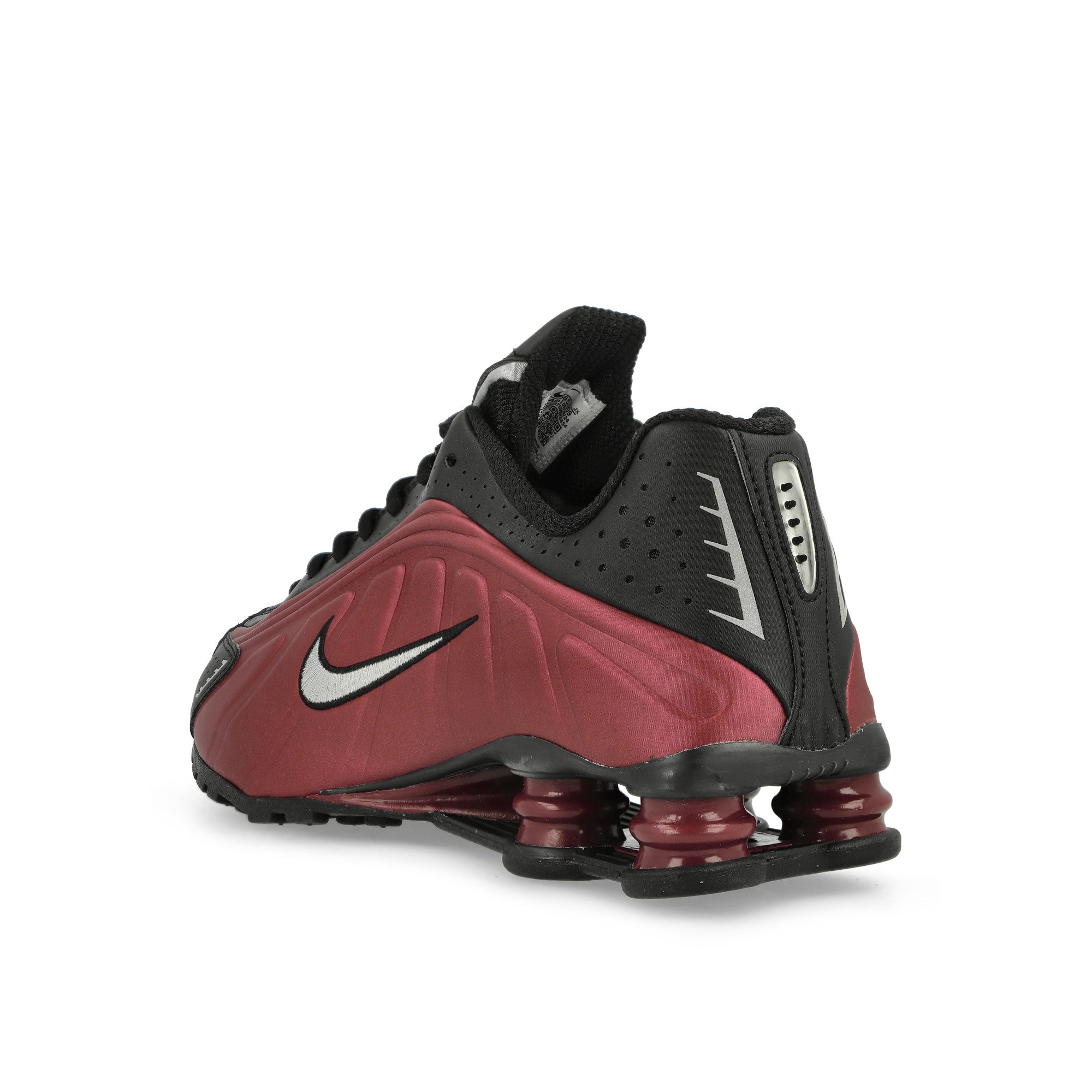 Nike Shox R4 Black / Metallic Silver-Team Red Low Top Sneakers Material | Overkill