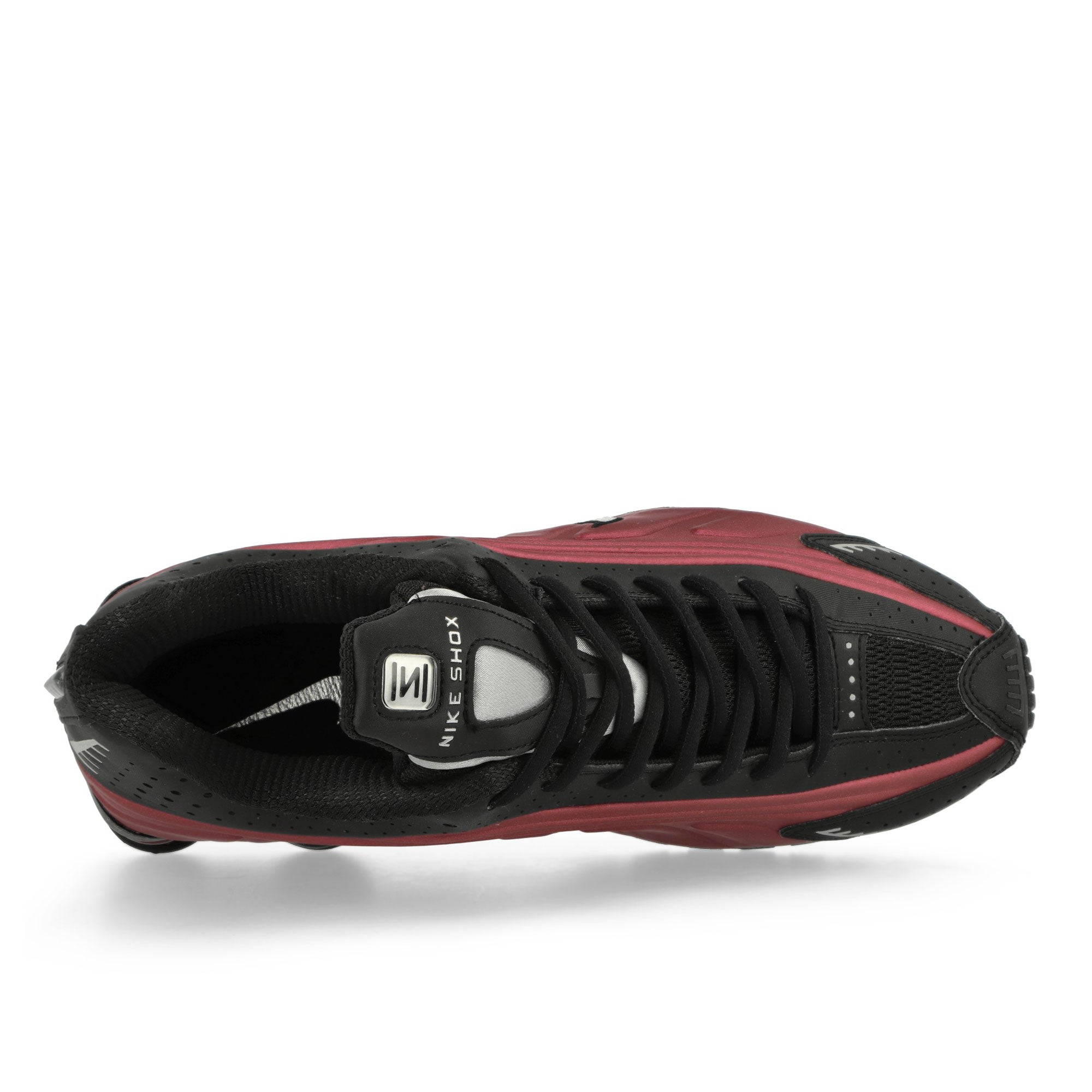 Nike Shox R4 Black / Metallic Silver-Team Red Low Top Sneakers Detailfoto | Overkill