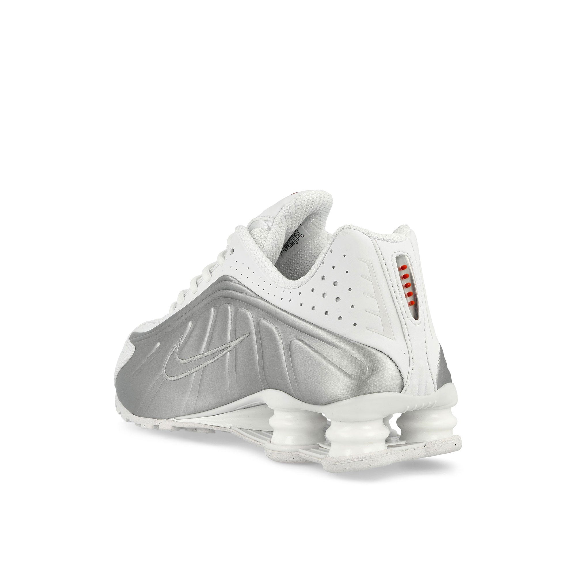 Nike Wmns Shox R4 White / White - Metallic Silver - Max Orange Low Top Sneakers Material | Overkill