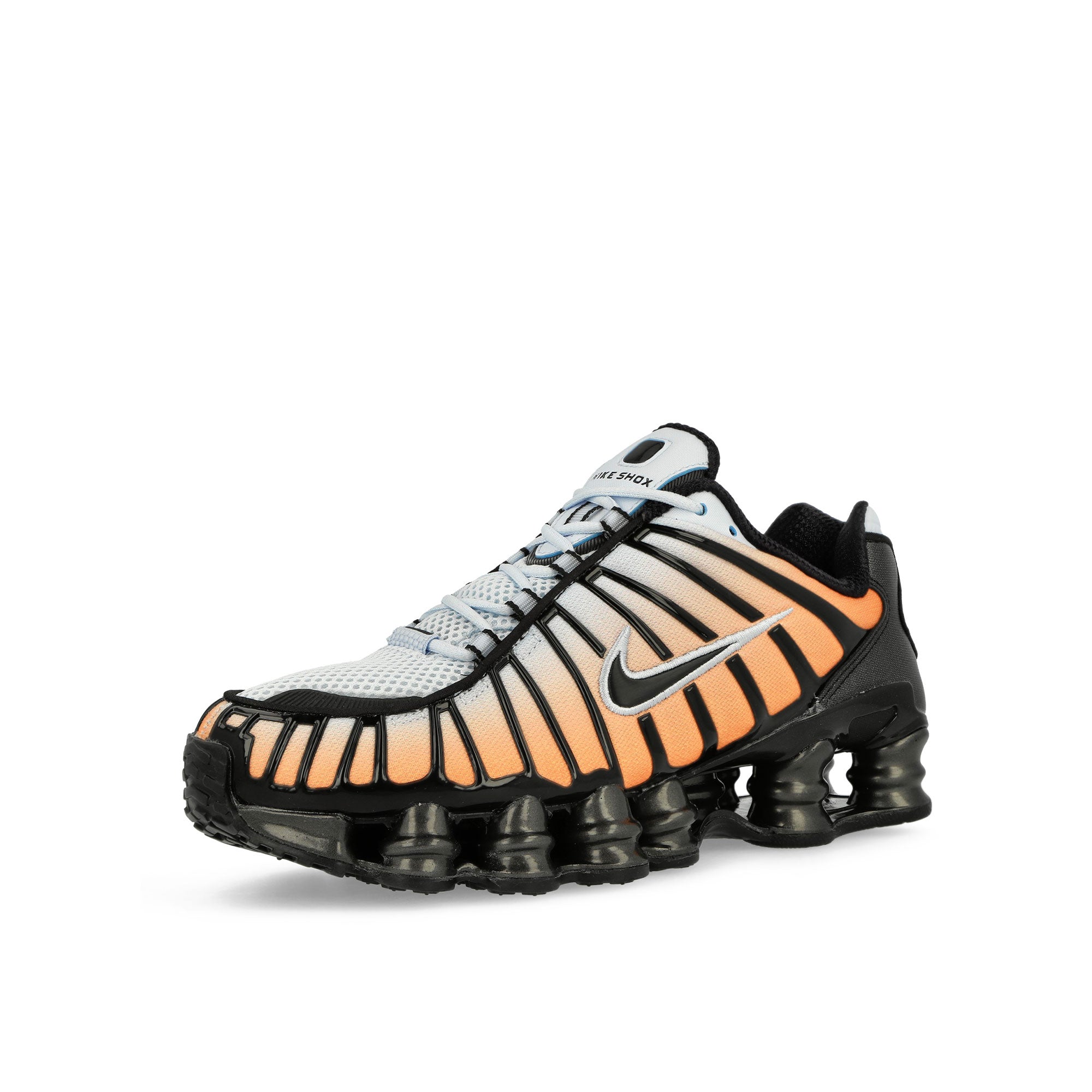 Nike W Shox TL Blue Tint / Black - Total Orange Low Top Sneakers Close Up | Overkill