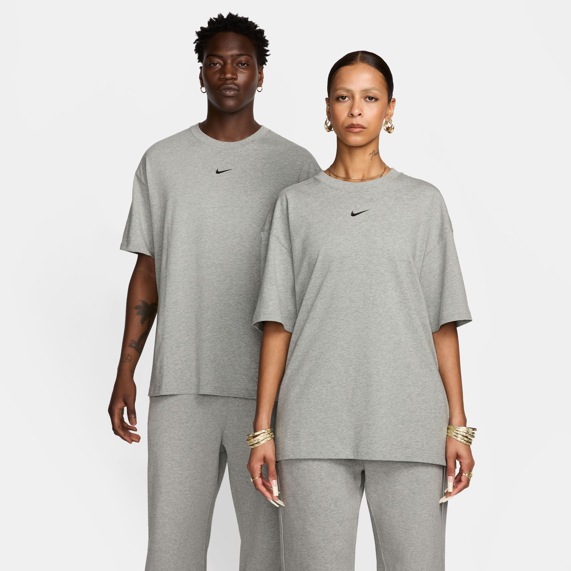 Nike Max90 T-Shirt Dark Grey Heather / Matte Silver / Black T-Shirts Close-up | Overkill