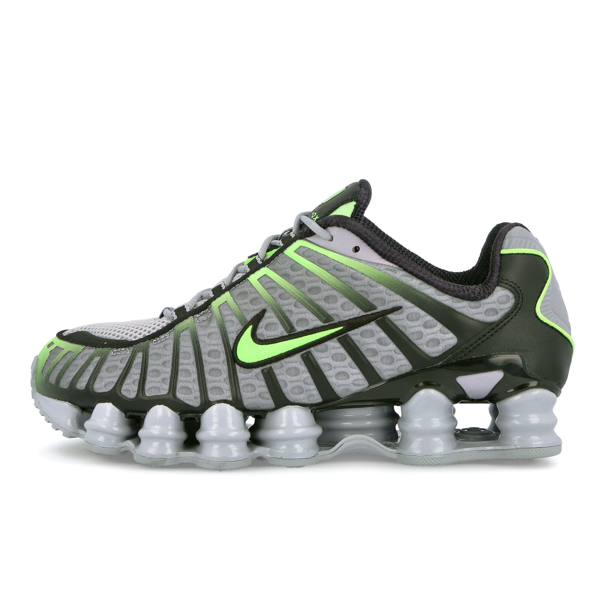 Nike Shox TL Wolf Grey / Lime Blast - Black Low Top Sneakers AV3595 005 | Overkill