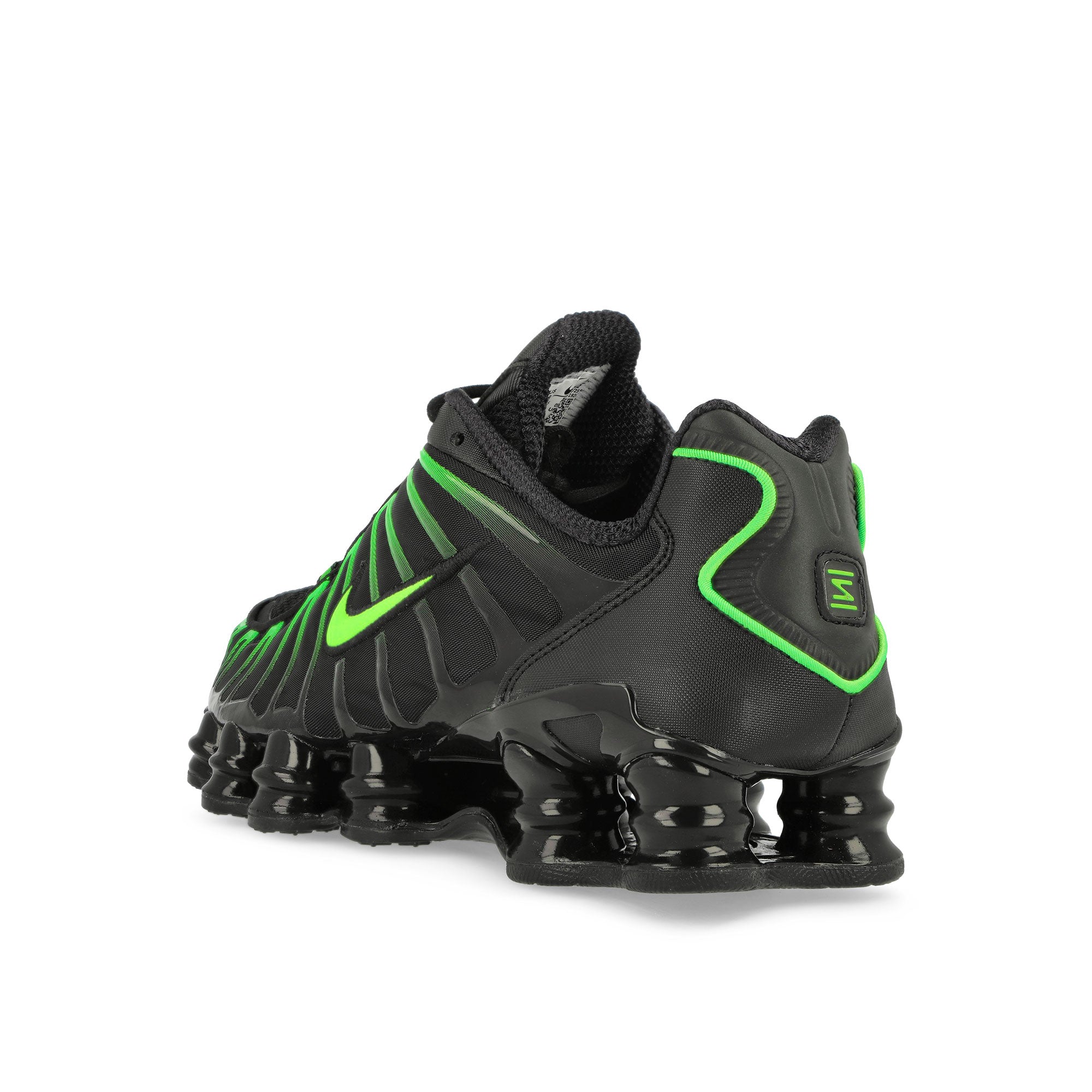 Nike Shox TL Black / Green Strike - Black Low Top Sneakers AV3595 012 Material | Overkill