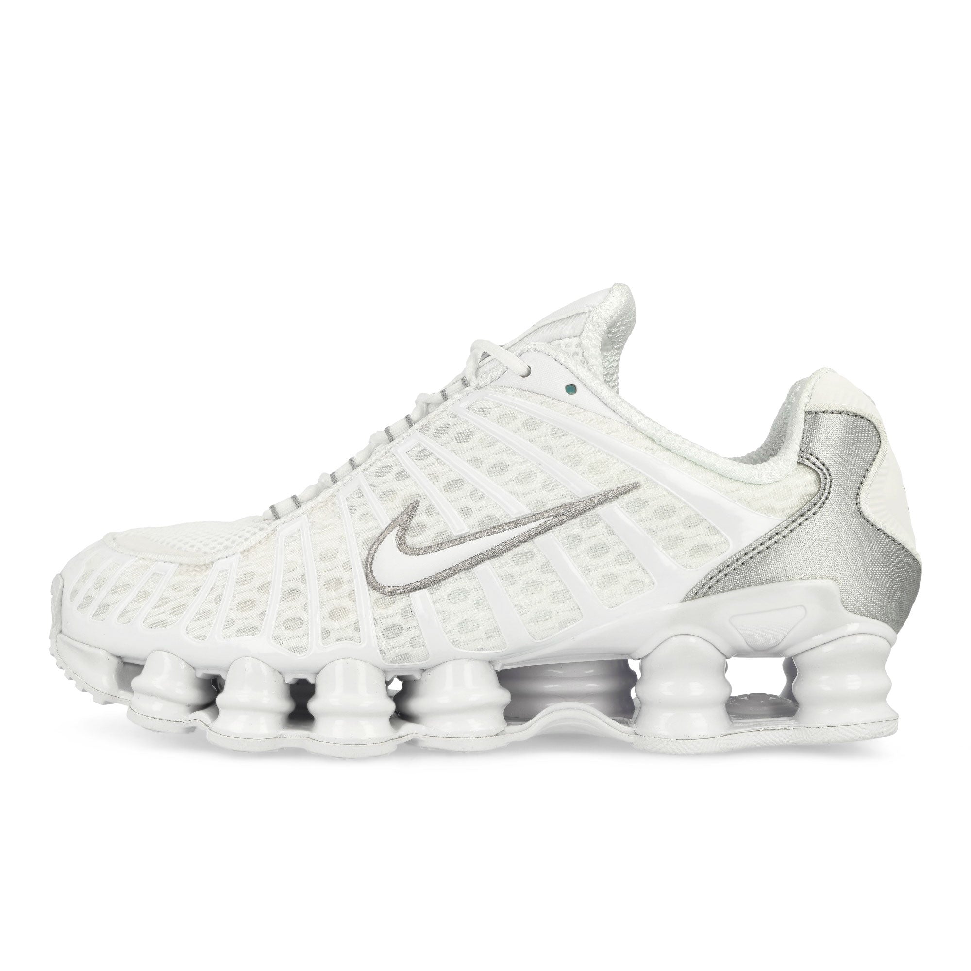 Nike Shox TL White-White - Metallic Silver - Max Orange Low Top Sneakers AV3595 100 | Overkill
